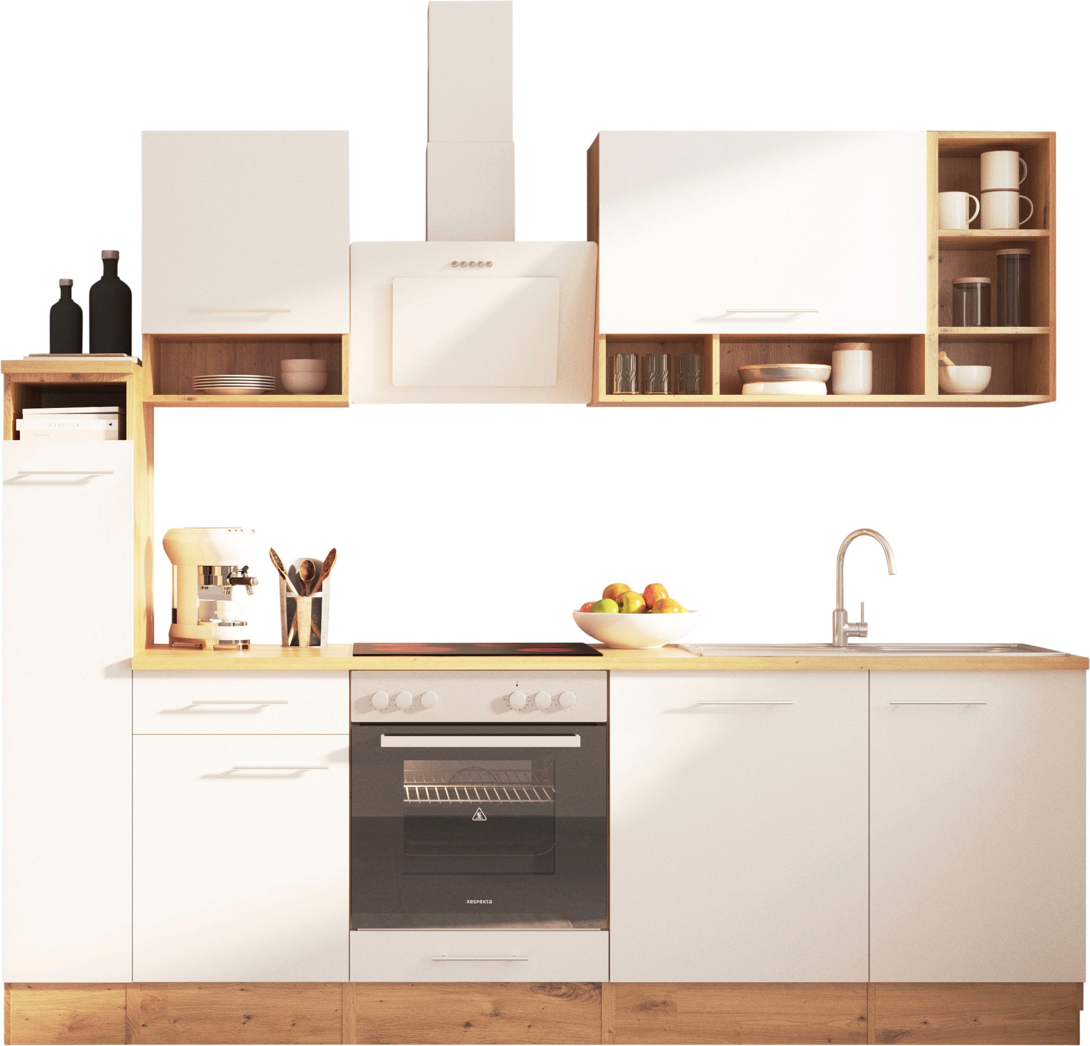 RESPEKTA Küche »Hilde« Breite 250 cm, wechselseitig aufbaubar, exkl. Konfiguration für OTTO
