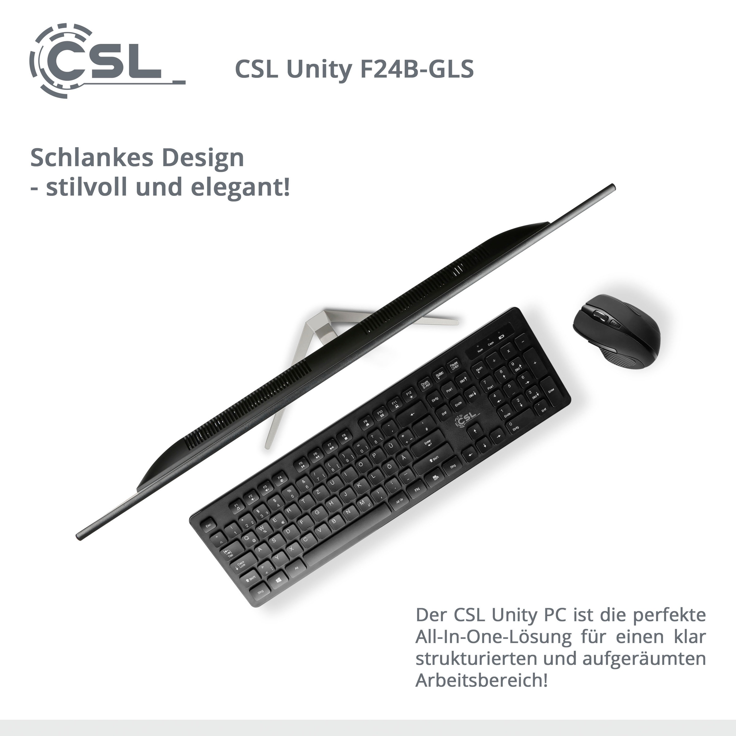 CSL All-in-One PC »Unity F24-GLS mit Windows 10 Pro«