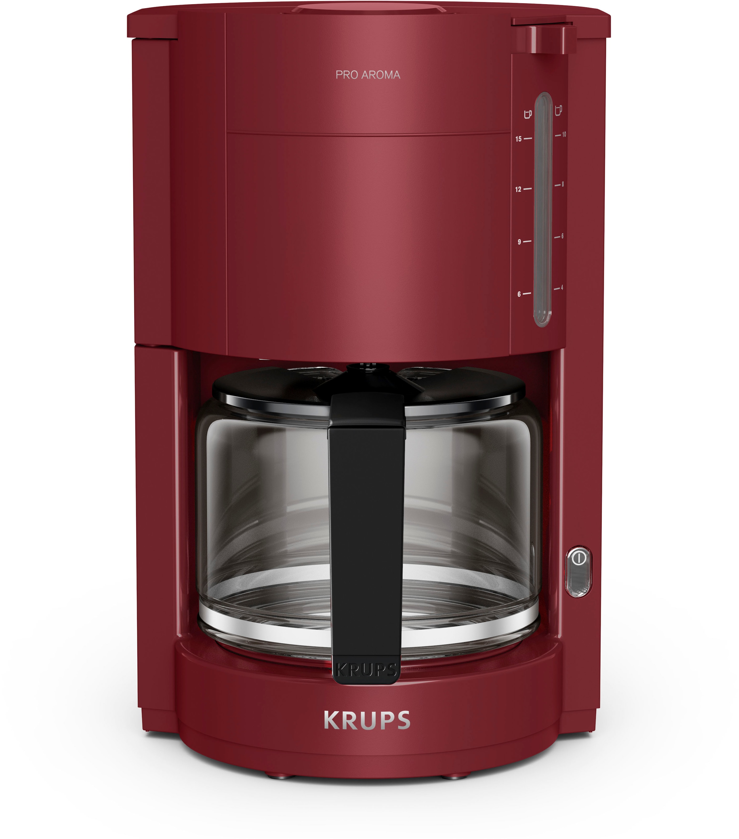 Krups Filterkaffeemaschine »F30908 Pro Aroma«, 1,25 l Kaffeekanne, mit Glaskanne, 1,25L Füllmenge, 10-15 Tassen, 1050W, Schwarz