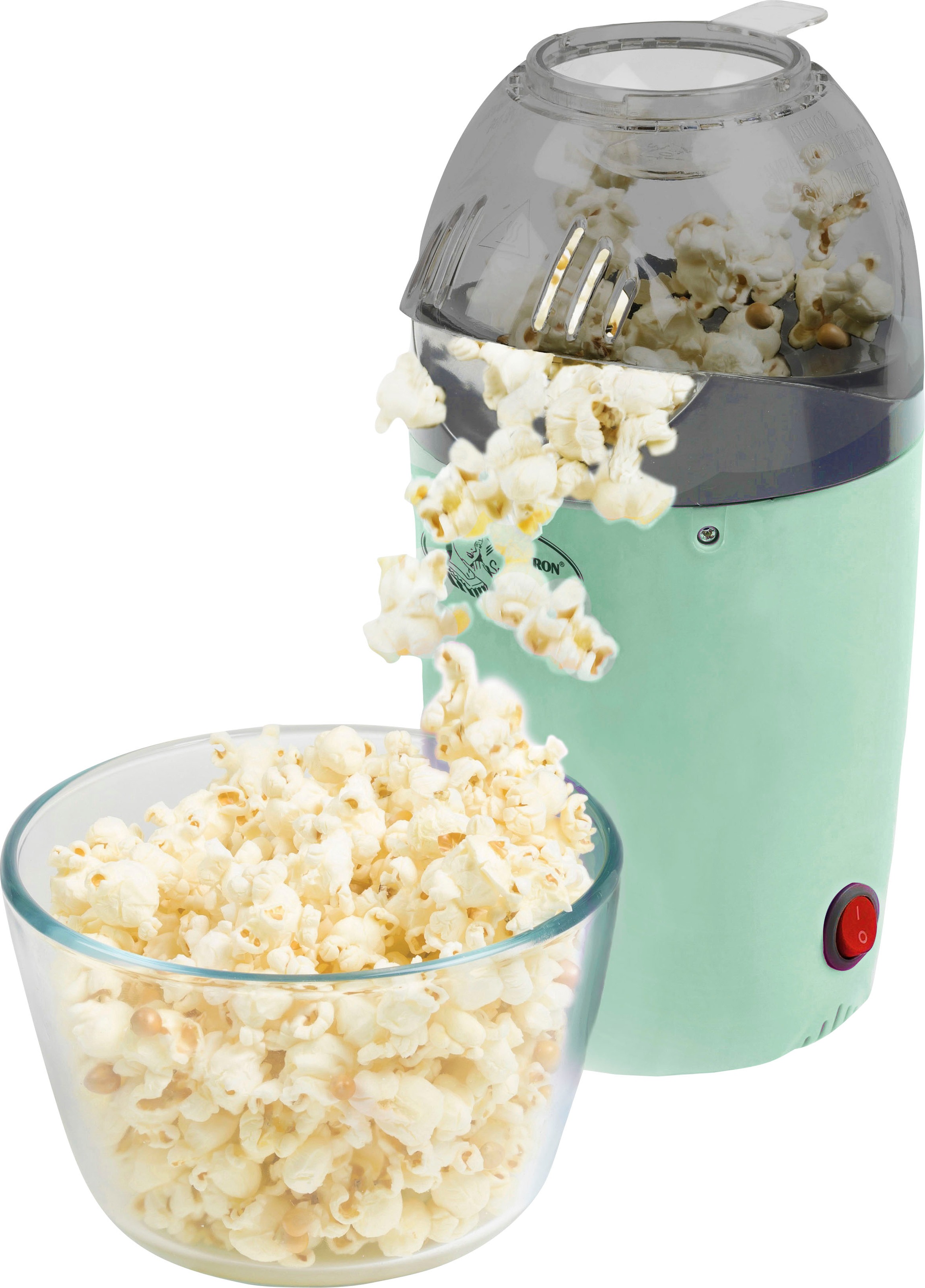 2 bestron fettfreie mit in Min., Zubereitung Heißluft, Garantie XXL Jahren Popcornmaschine 3 fertig »APC1007M«,