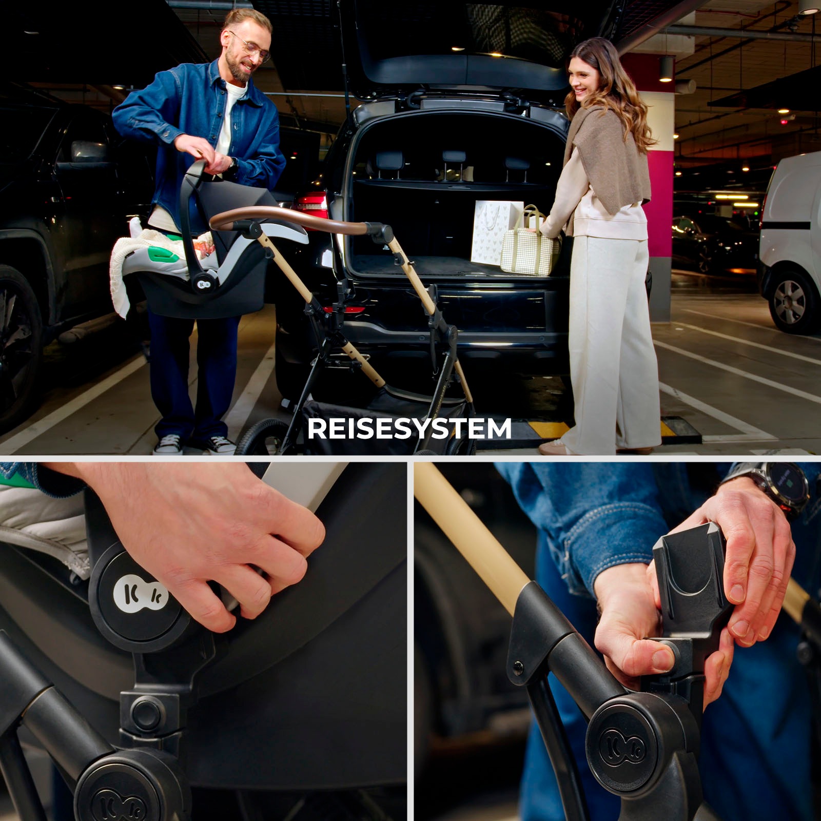 Kinderkraft Kombi-Kinderwagen »MOOV 2 XL« 27 kg mit Luftreifen