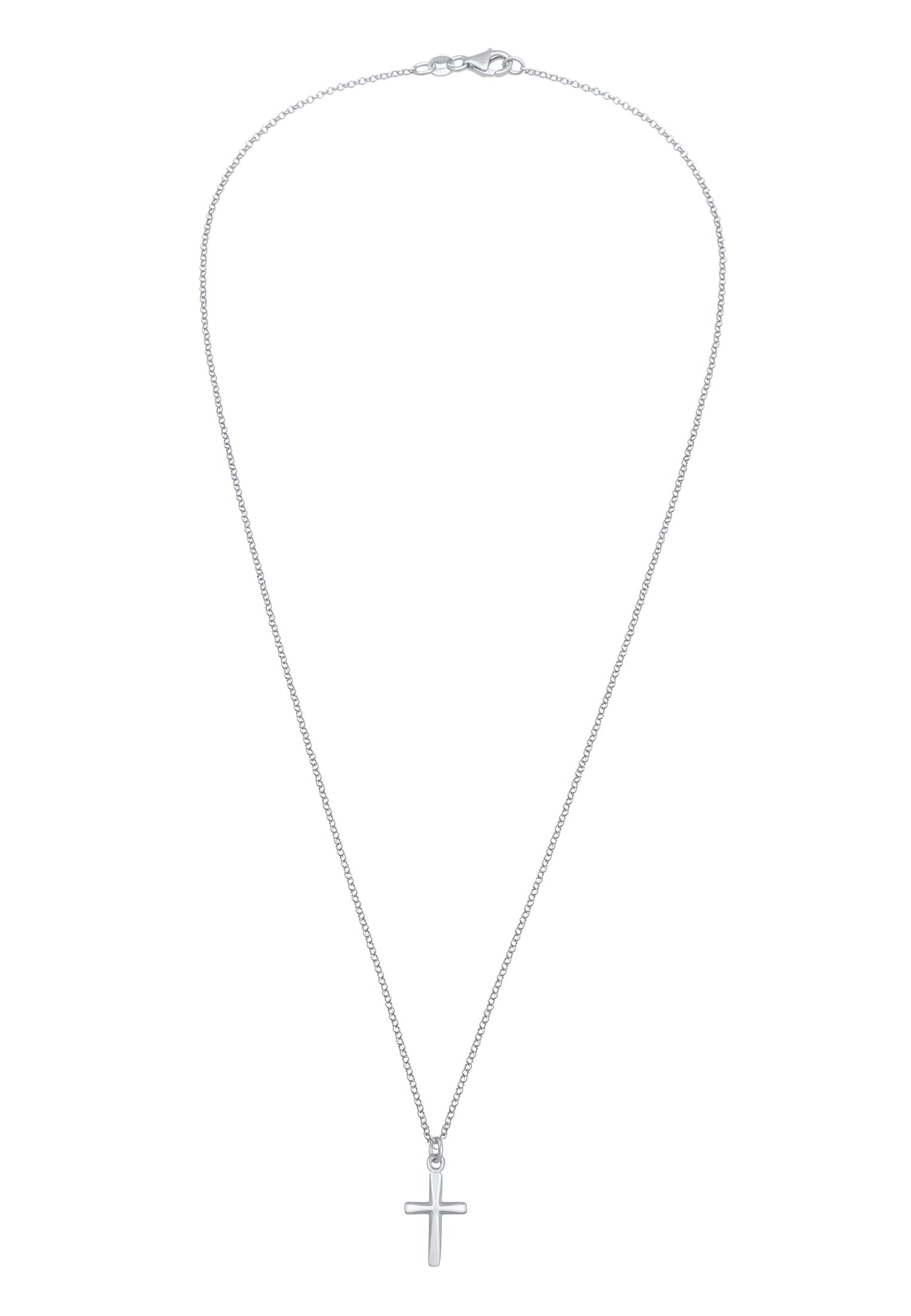 Elli Kette mit Anhänger »Halskette Kreuz Filigran Glauben Symbol 925 Silber«