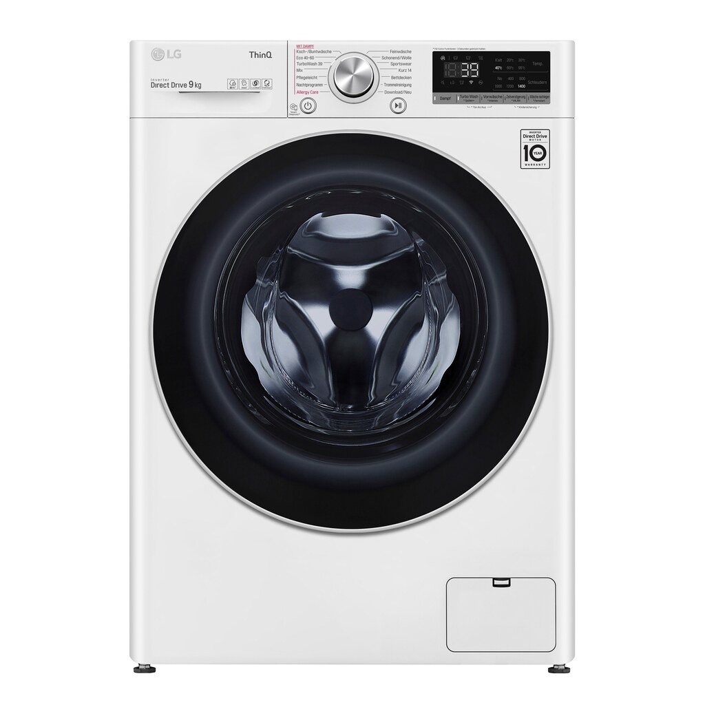 LG Waschmaschine, F4WV709P1E, 9 kg, 1400 U/min