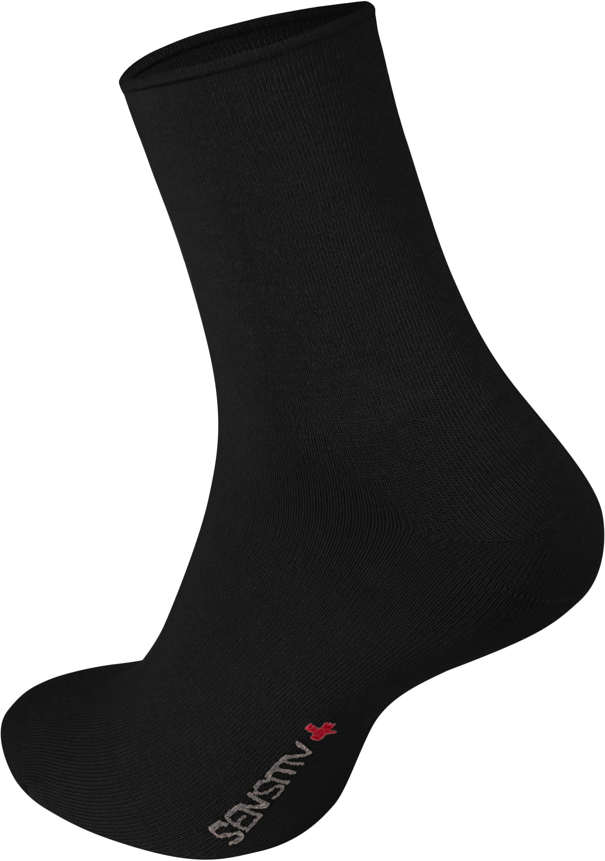 Fußgut Gesundheitssocken »Sensitiv Elegant Socken XXL«, bei (1 ♕ Weitschaft, Paar), Rollbund