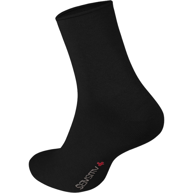 Fußgut Gesundheitssocken »Sensitiv Elegant Socken XXL«, (1 Paar),  Weitschaft, Rollbund bei ♕