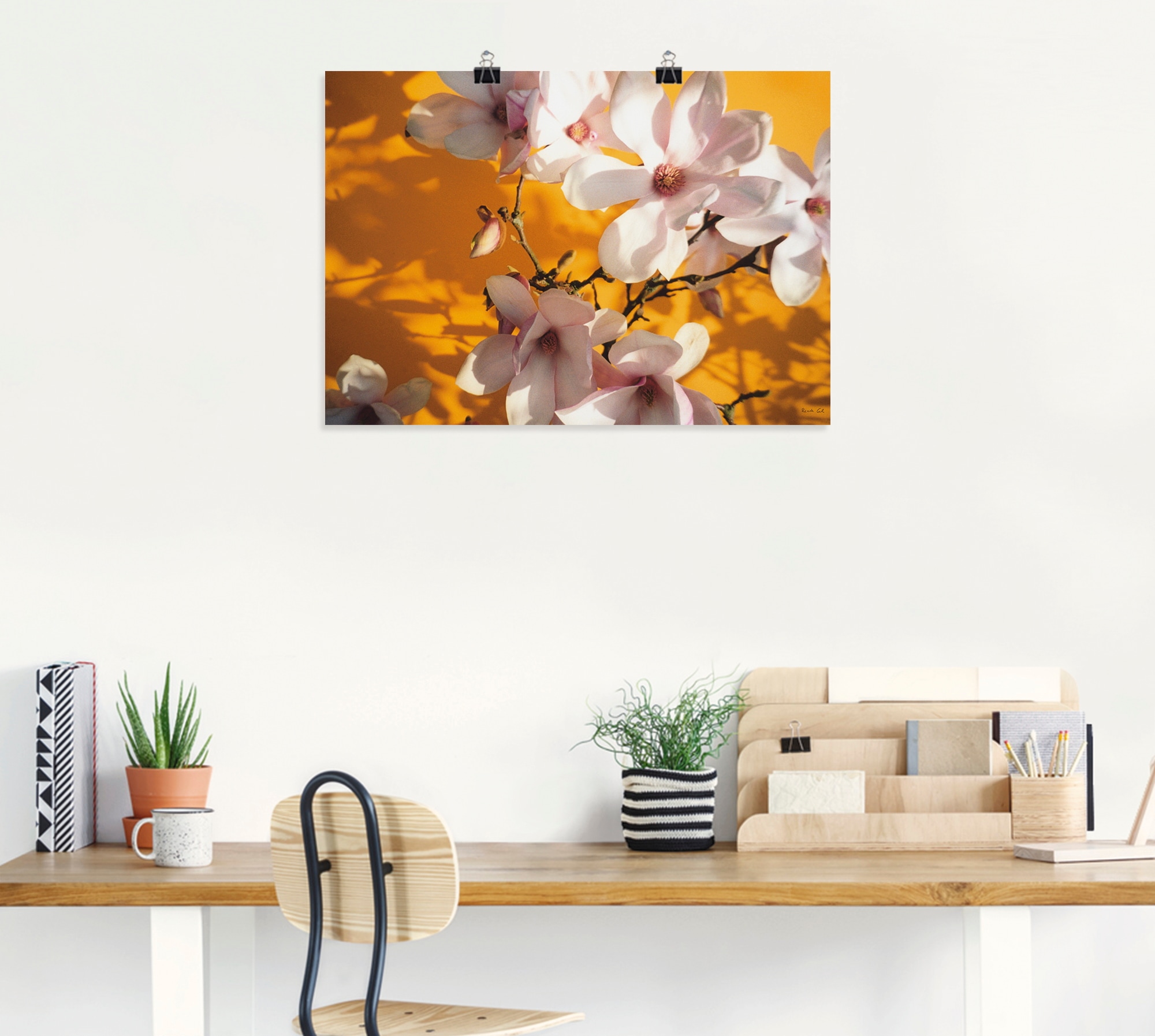 Artland Wandbild »Fotokollage Magnolie«, Blumen, (1 St.), als Leinwandbild, Poster in verschied. Größen