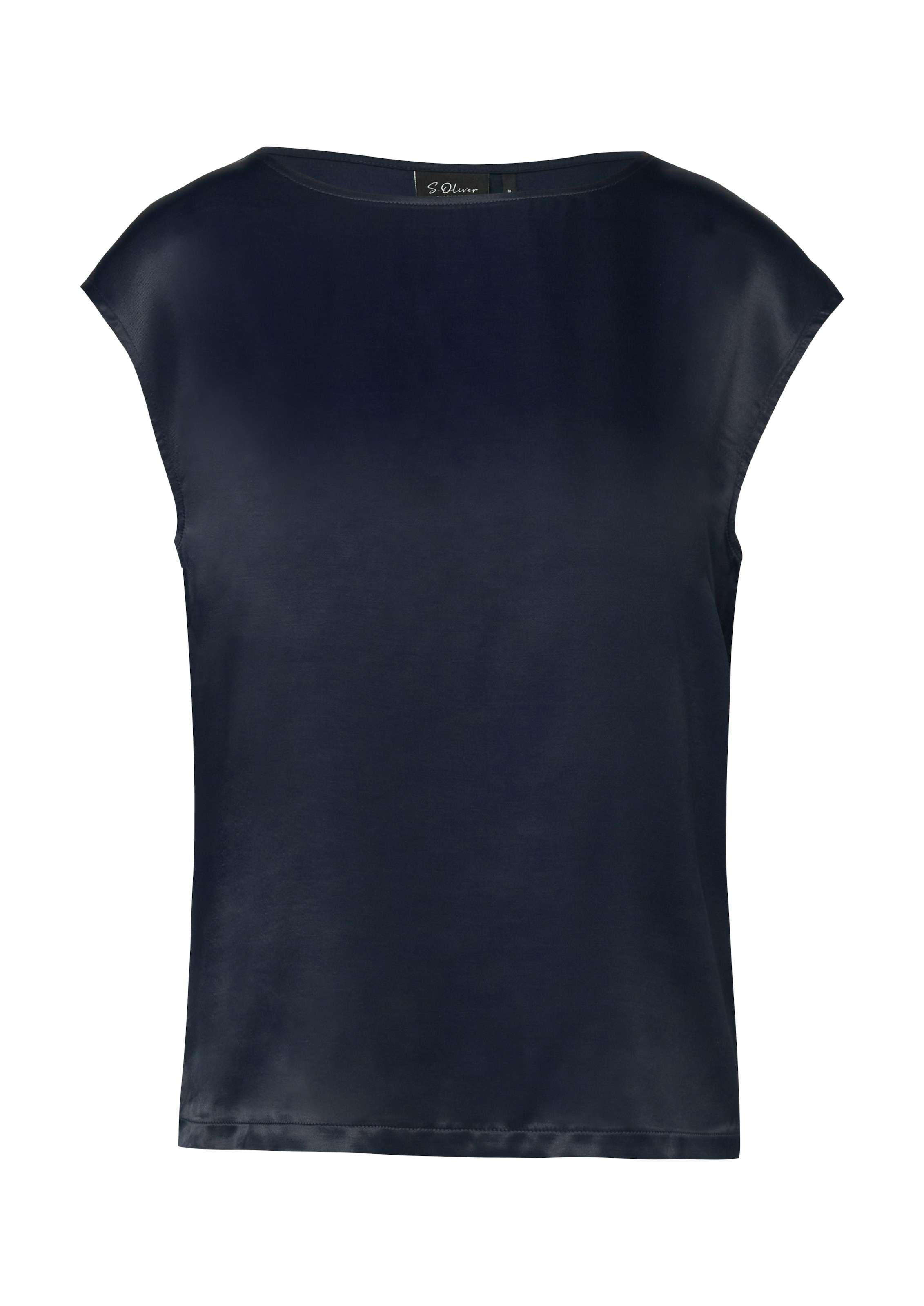 s.Oliver BLACK LABEL Rundhalsshirt mit Stretchanteil