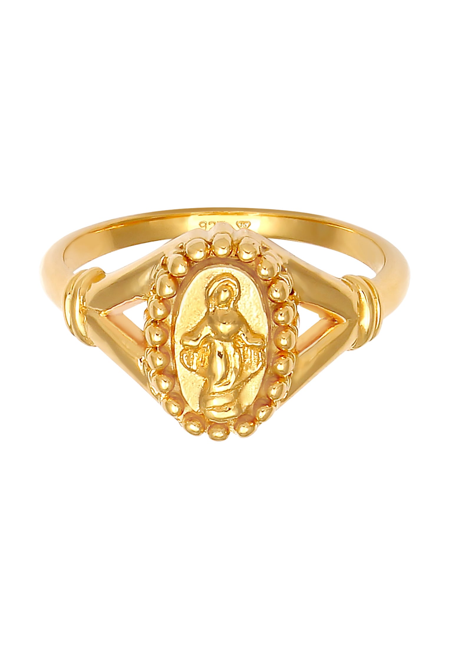 Elli Silberring »Ring Maria Madonna Symbol Glaube 925 Silber«