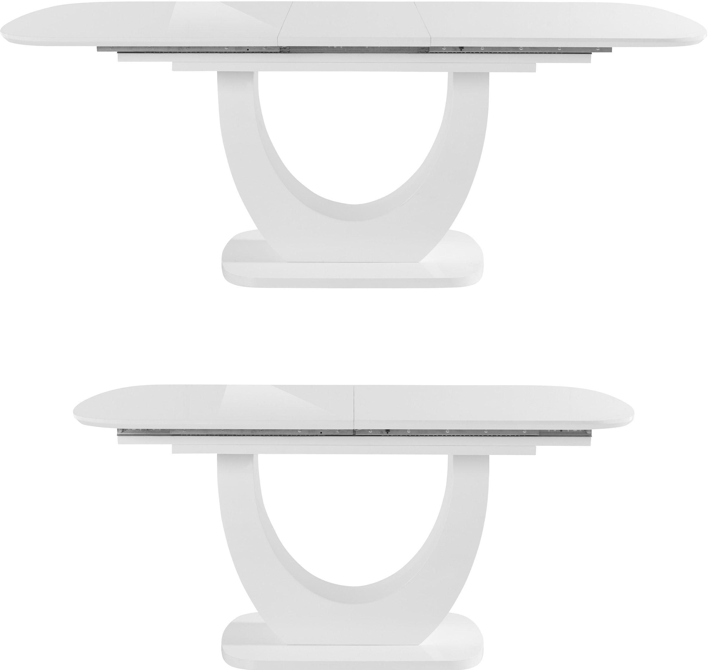 INOSIGN Esstisch »Nia«, inklusive einer Einlegeplatte, mit einer Hochglanz-Optik,  Breite 160-200 cm auf Rechnung bestellen