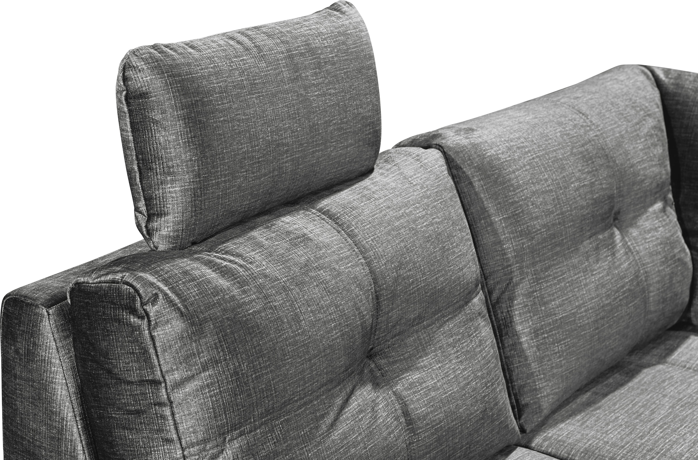 ED EXCITING DESIGN Wohnlandschaft »Alija U-Form«, mit Bettfunktion, Bettkasten, Armteilverstellung & Kopfstützen