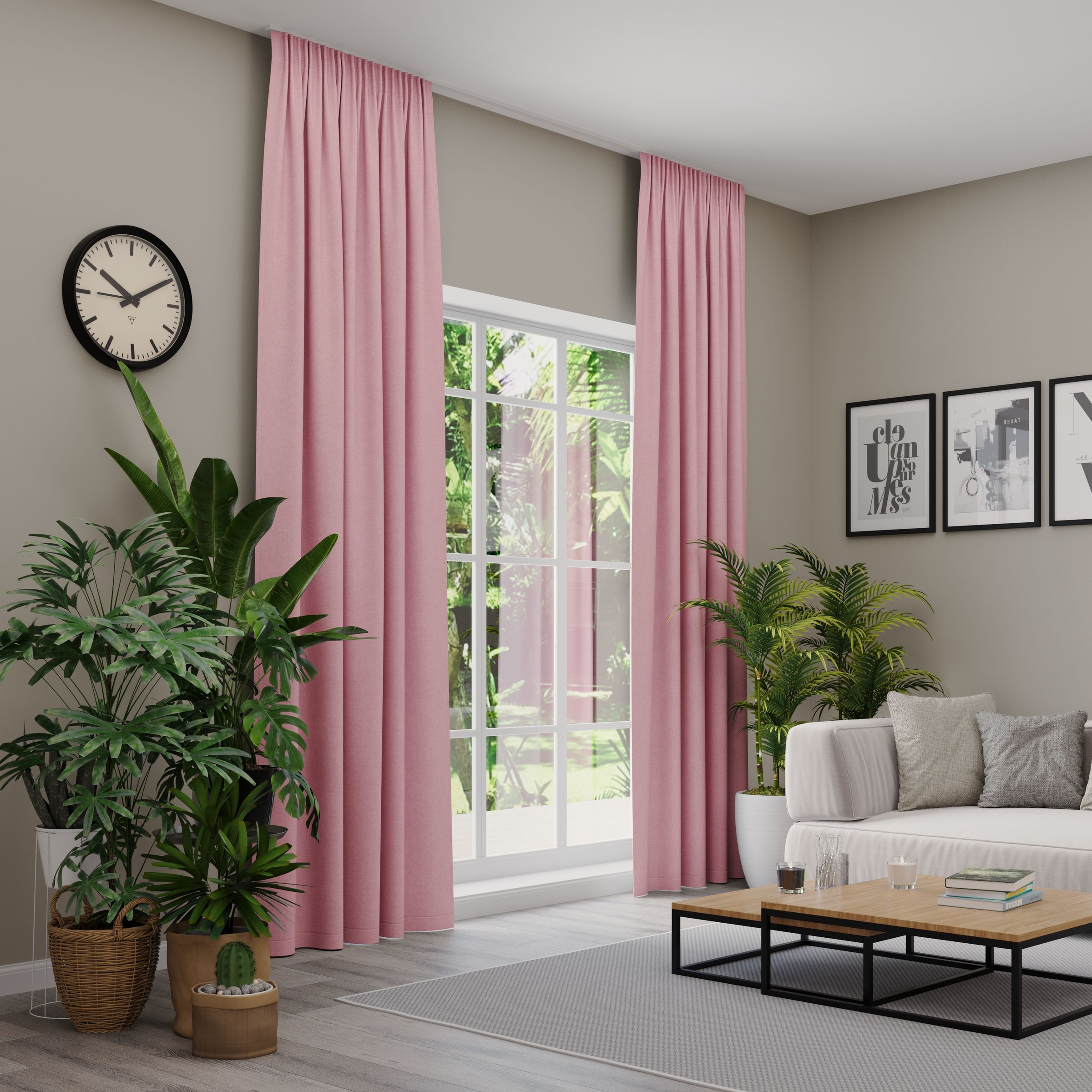 Neutex for you! Vorhang »BELMONDO« Multifunktionsband 1 Stk. tlg. Uni mit samtiger Oberfläche, nach Maß