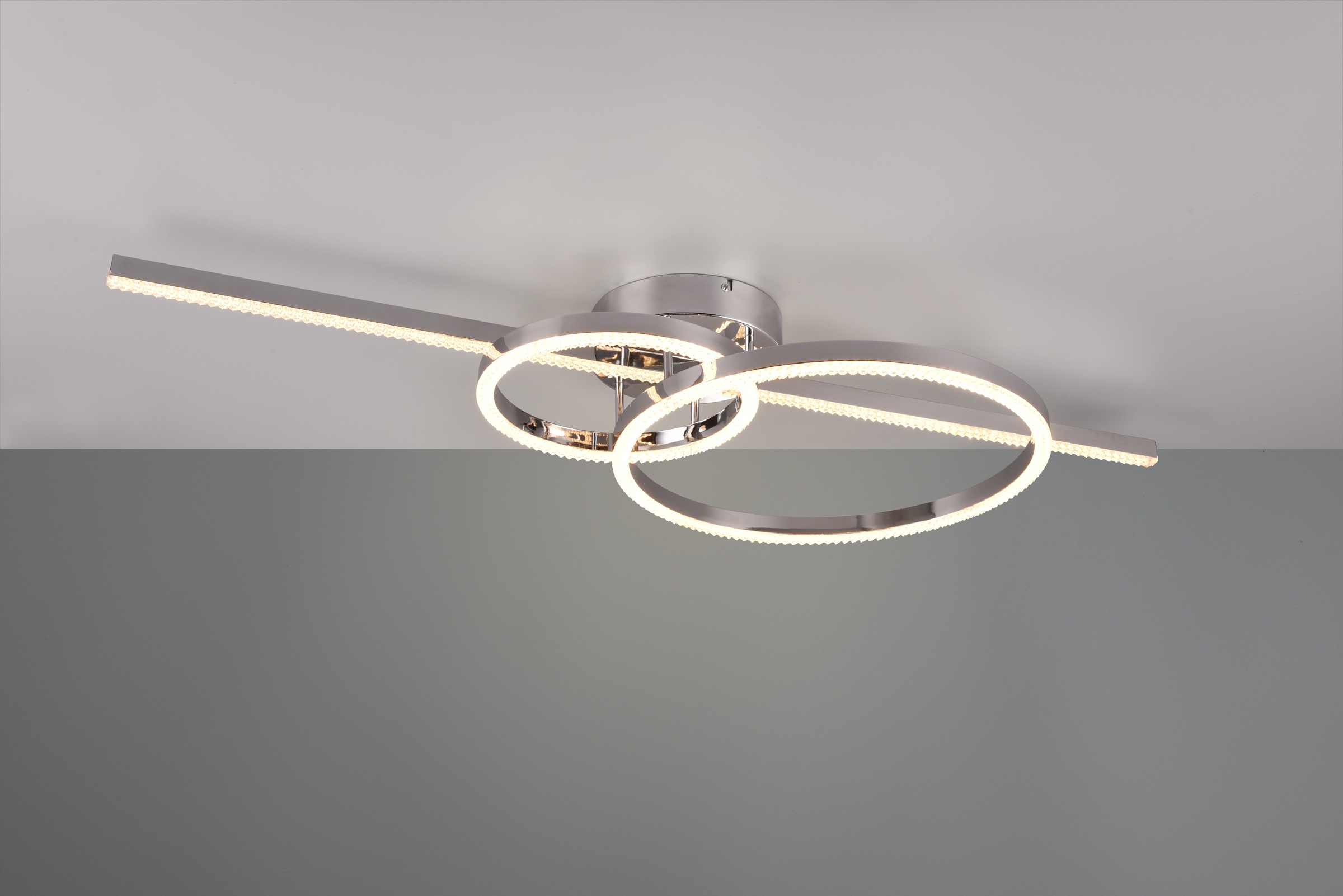 TRIO Leuchten LED Deckenleuchte »MONTILLA, Deckenlampe mit Fernbedienung Lichtfarbe einstellbar dimmbar«, 1 flammig, Leuchtmittel LED-Board | LED fest integriert, Memoryfunktion + Nachtlicht, als Wandlampe oder Deckenlampe 6300 Lumen