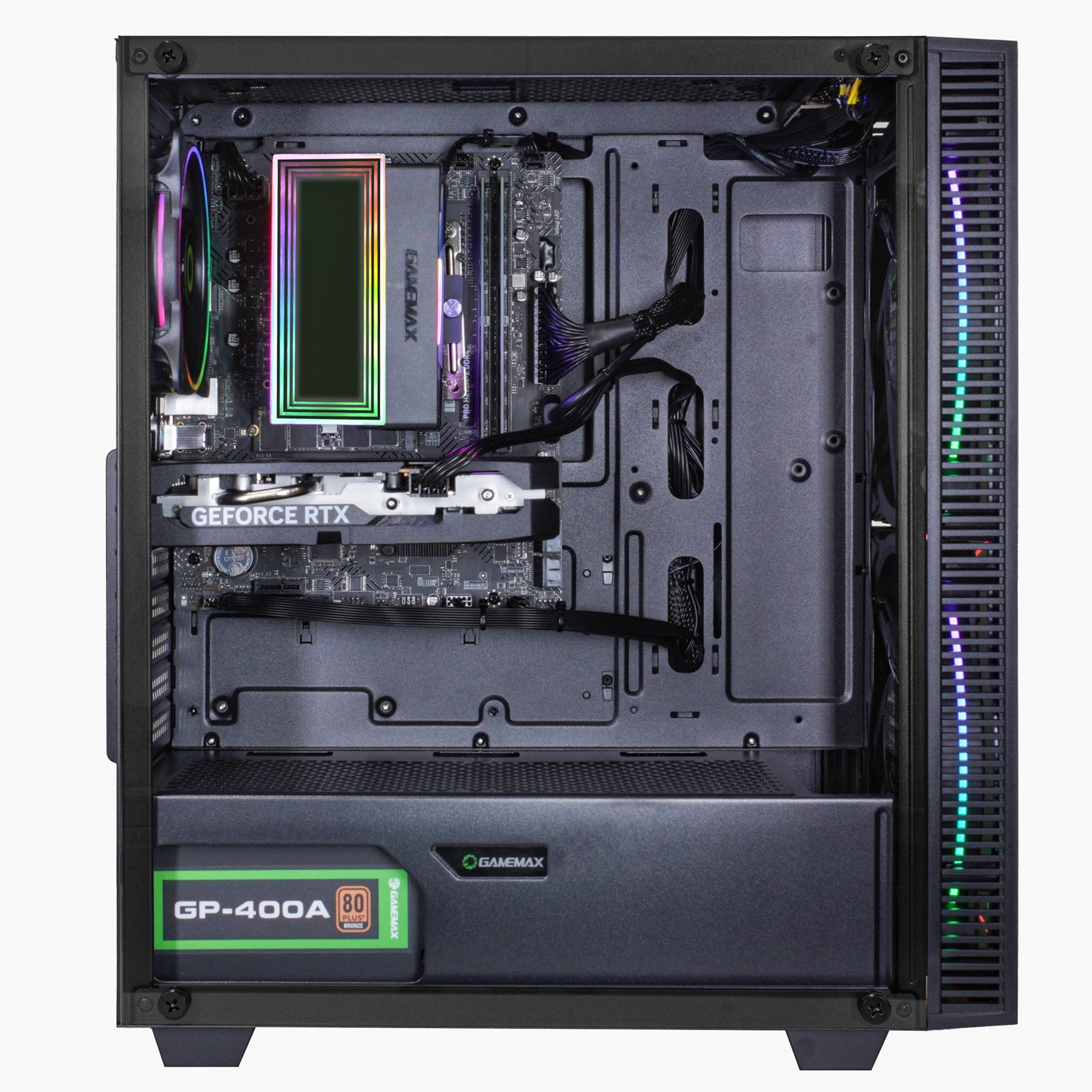 GAMEMAX Gaming-PC »Black Hole 7581 AMD Ryzen 5 7500F RTX 5060 32GB DDR5 1TB SSD« Windows 11, DDR5 RAM