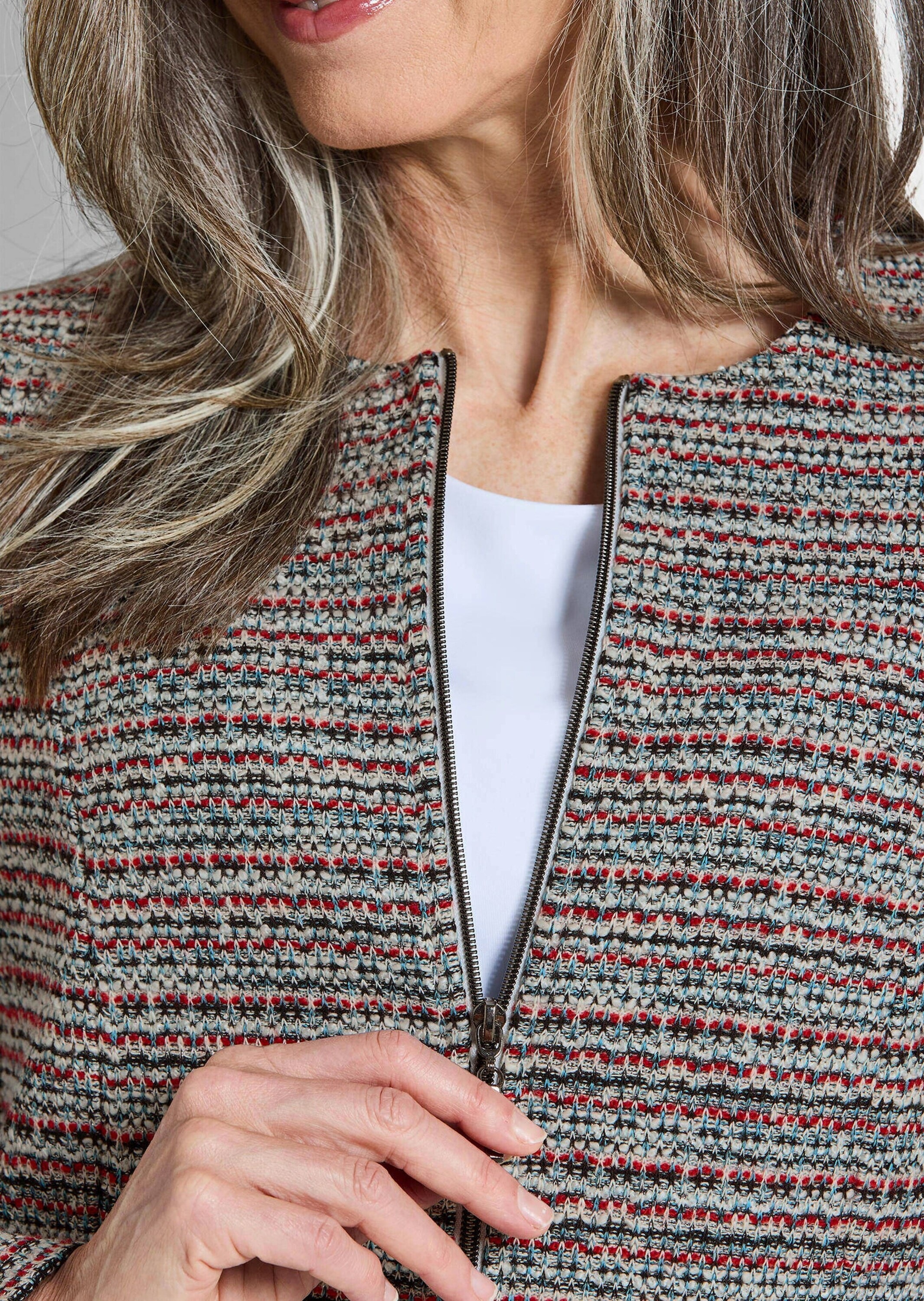 GOLDNER Jackenblazer »Jerseyblazer mit Glanzakzenten« Passformnähte