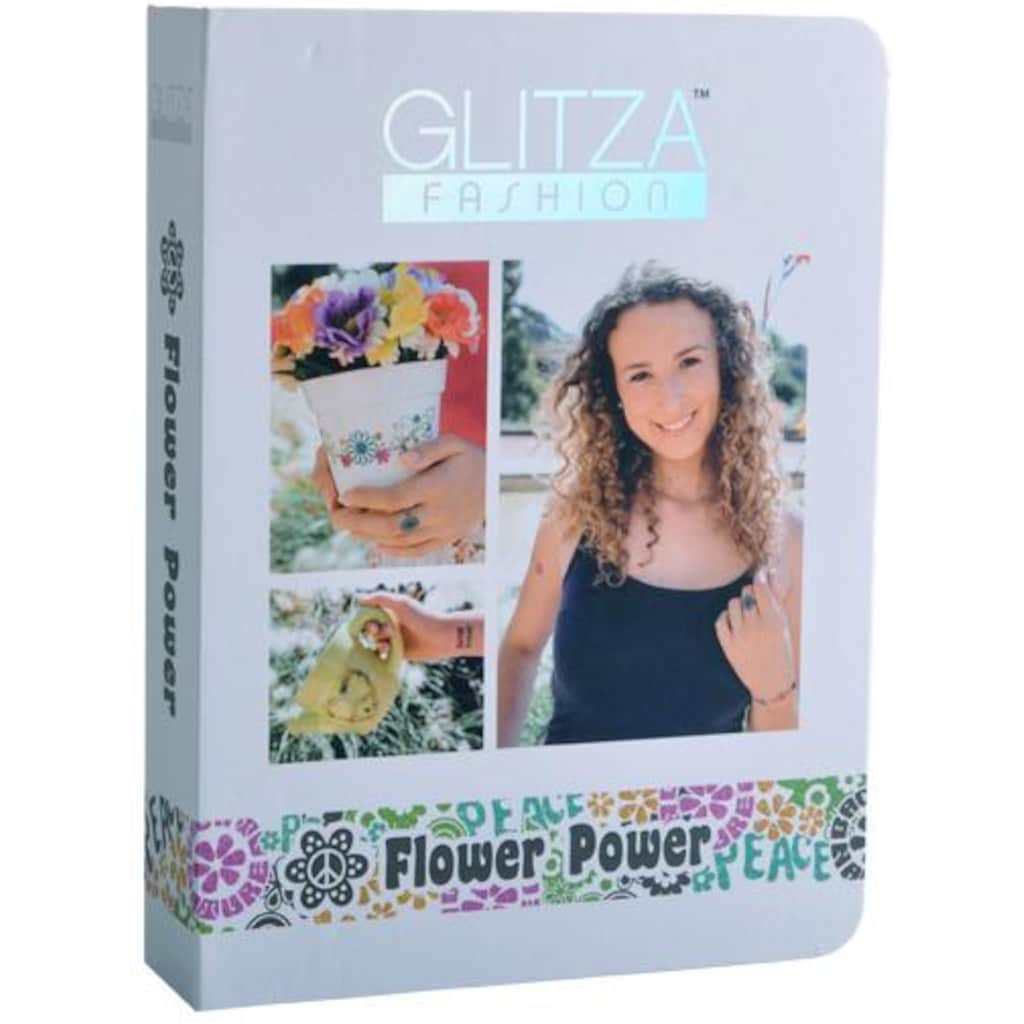 Knorrtoys® Kreativset »GLITZA FASHION Deluxe Set Flower Power«, (Set), Für alle Oberflächen geeignet