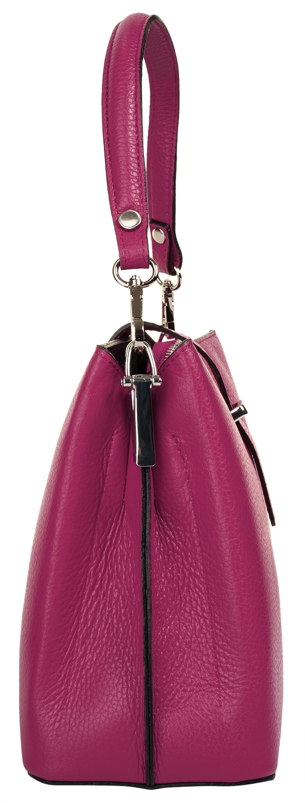 Cluty Henkeltasche, echt Leder, Made in Italy