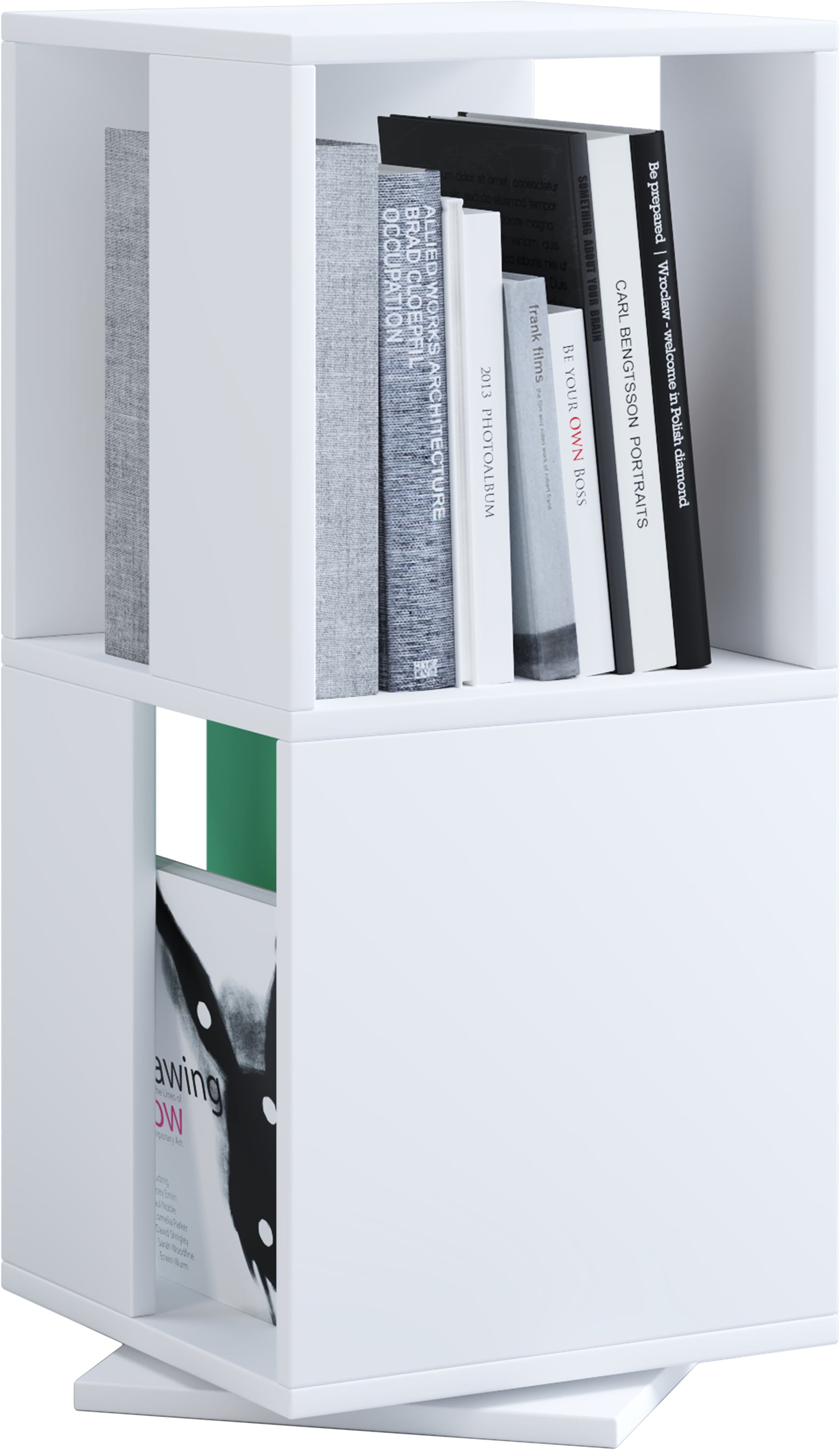 VCM Bücherregal »Holz Regal Büroregal Aktenregal drehbar Stifta L«