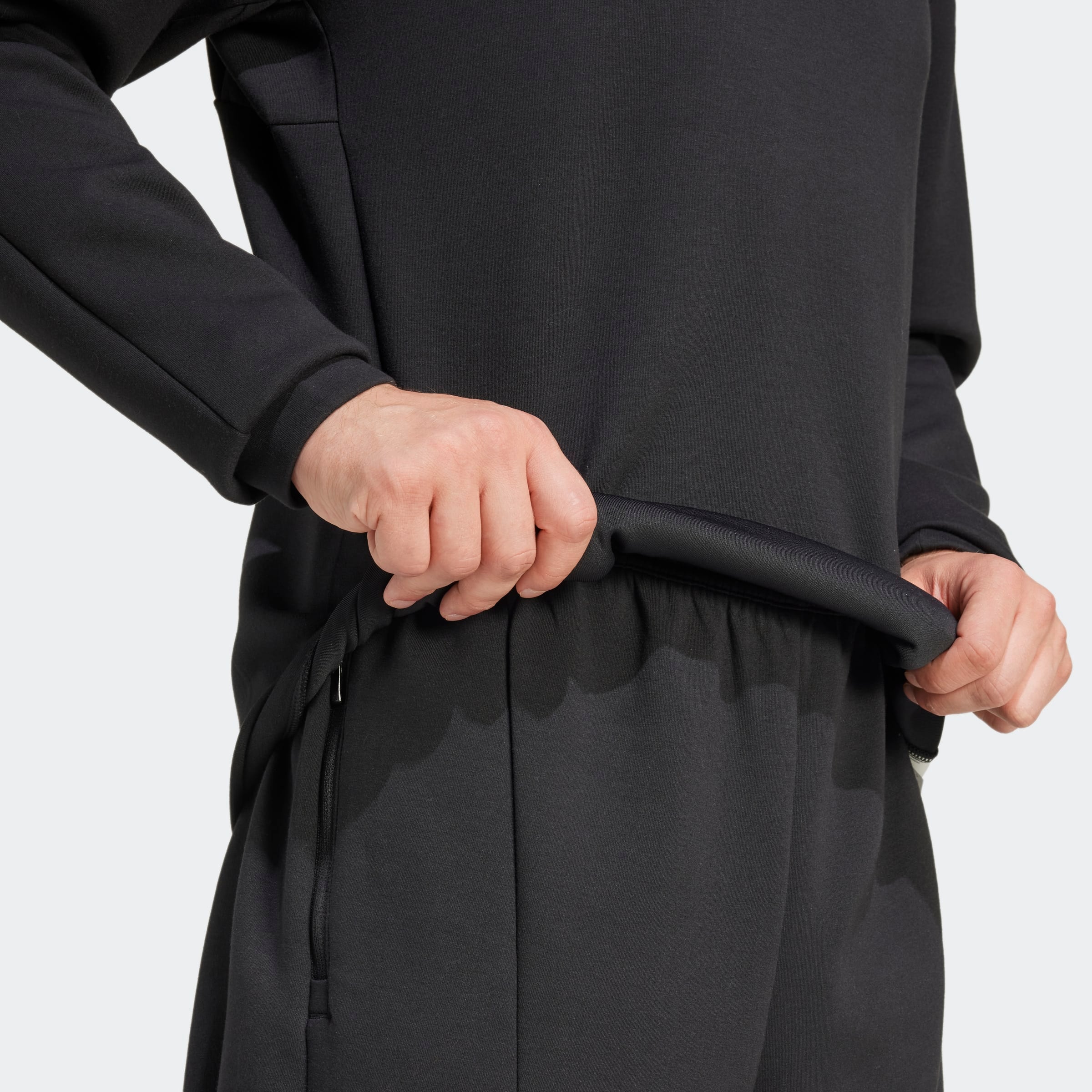 adidas Performance Sweatshirt »D4T CREW SWEATS«, mit angesetztem Bündchen, atmungsaktiv, normale Schnittform
