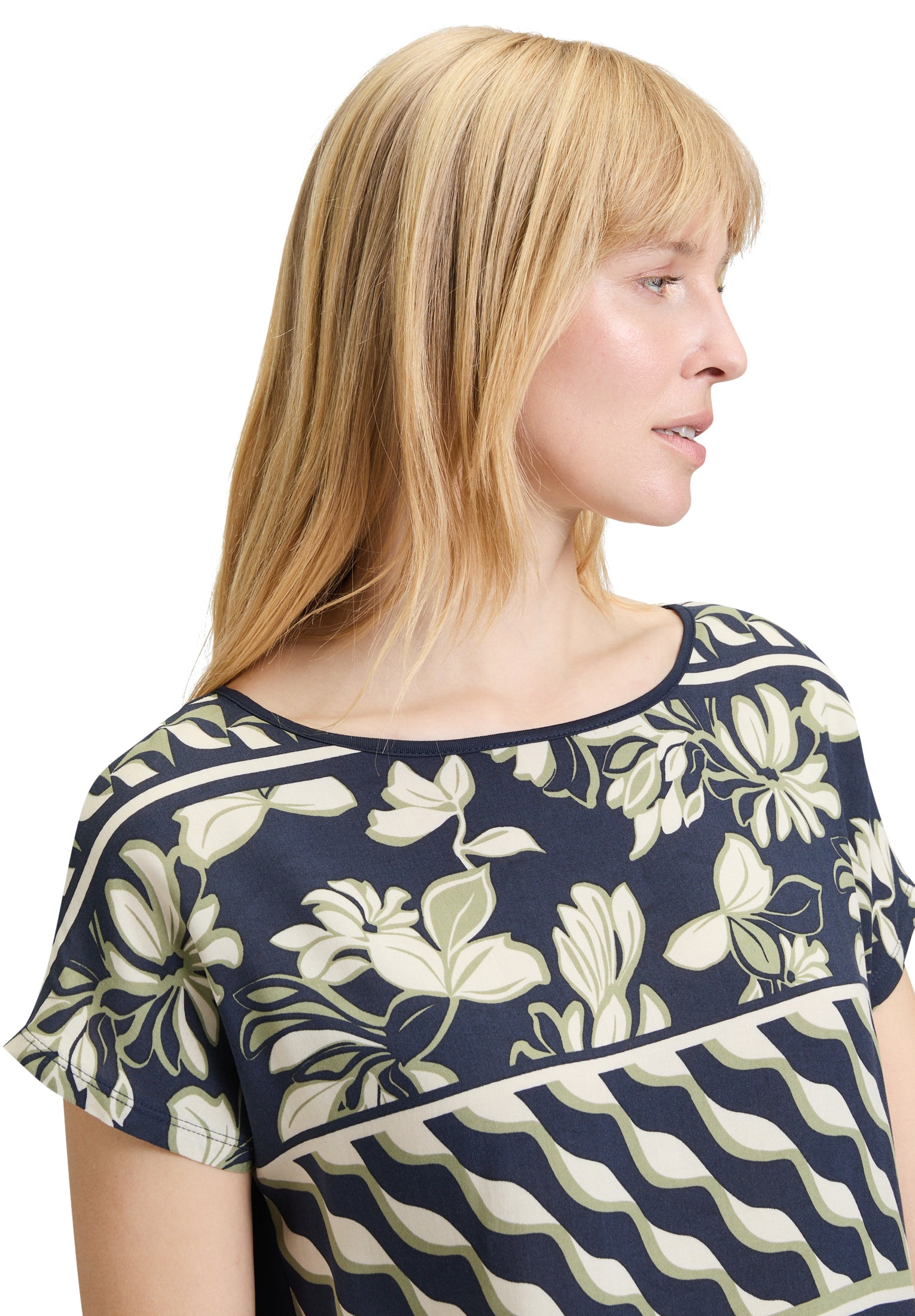 Betty Barclay Kurzarmshirt »Basic Shirt mit Schleifenknoten«