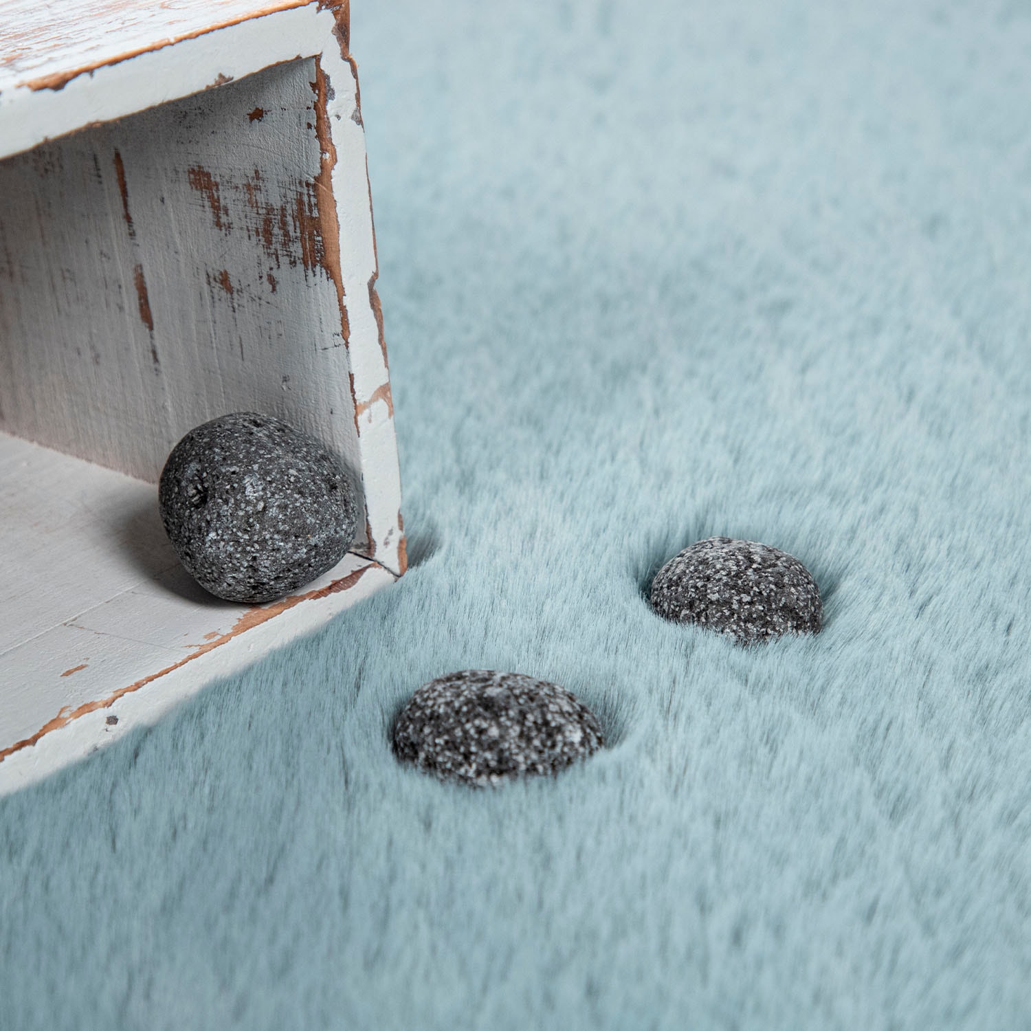 Paco Home Läufer »Rabbit 780« rechteckig 26 mm Höhe Kunstfell, Kaninchenfell-Haptik, ein echter Kuschelteppich, Uni-Farben