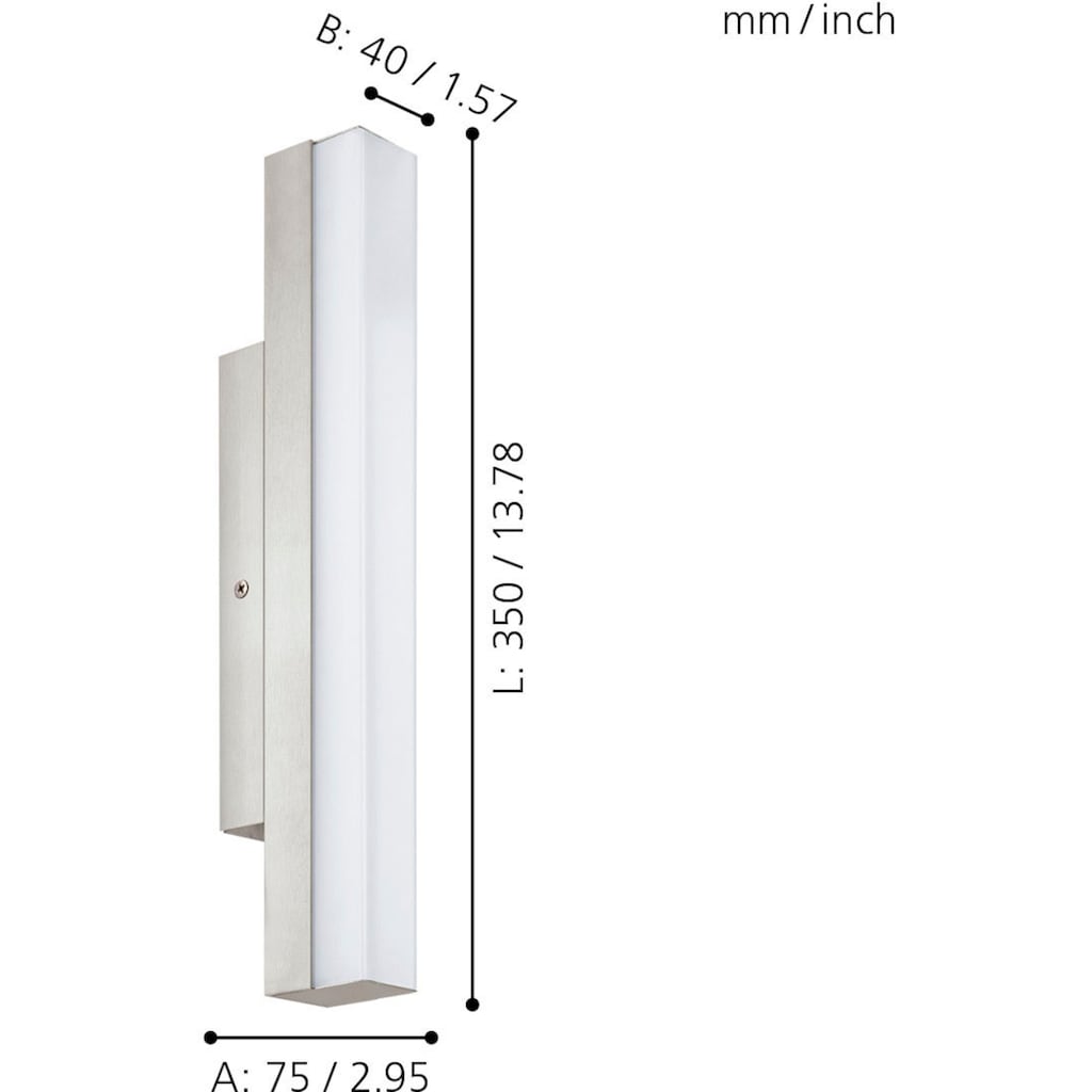 EGLO LED Wandleuchte »TORRETTA«, 1 flammig-flammig