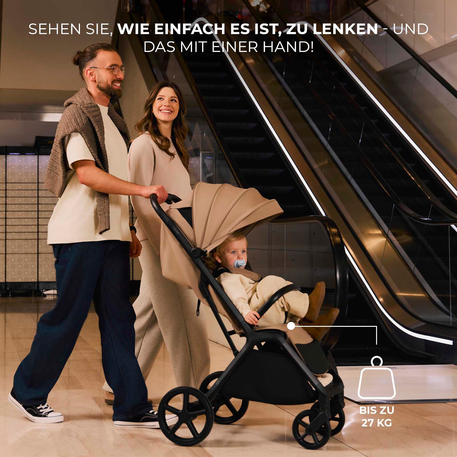 Kinderkraft Kinder-Buggy »LOOM«, 27 kg