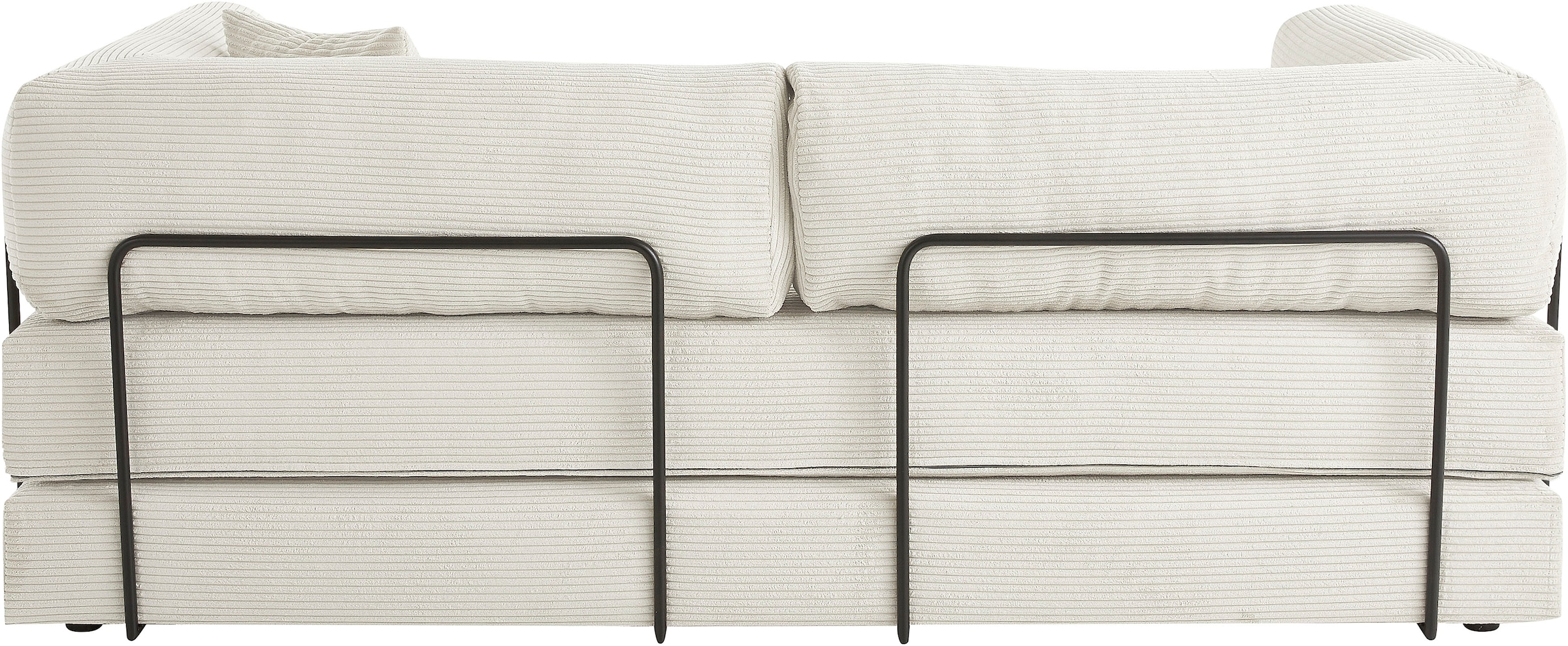 homsy by Ana Johnson Schlafsofa »Folda, Dauerschläfer, Breite 206 cm, Liegefläche 181x198 cm« mit Bett-/Schlaffunktion, inkl. 1x Zierkissen, Tonnentaschenfederkern