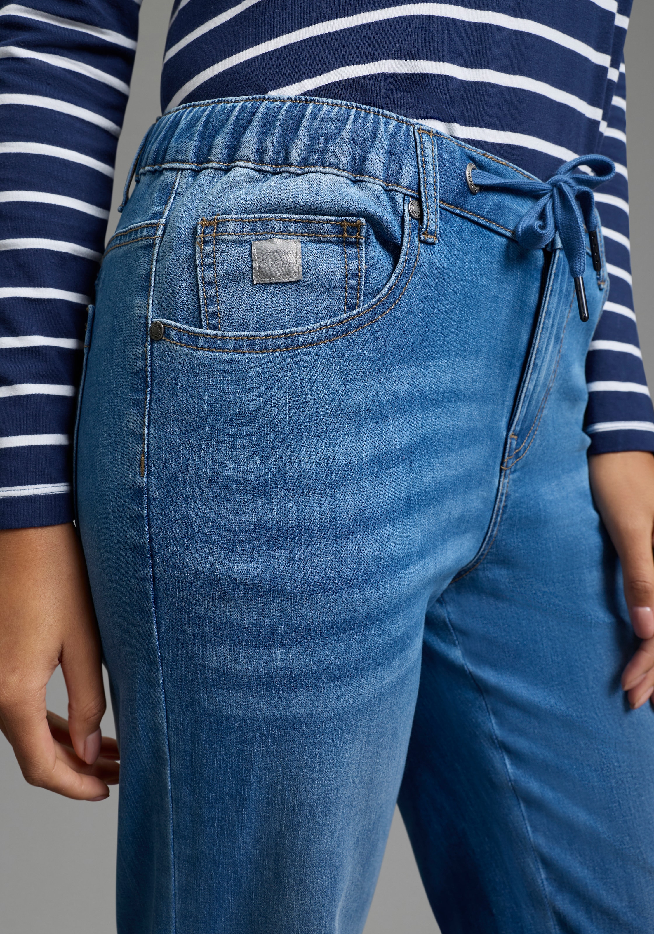 KangaROOS Weite Jeans weiter Bein, normale Passform, reguläre Leibhöhe