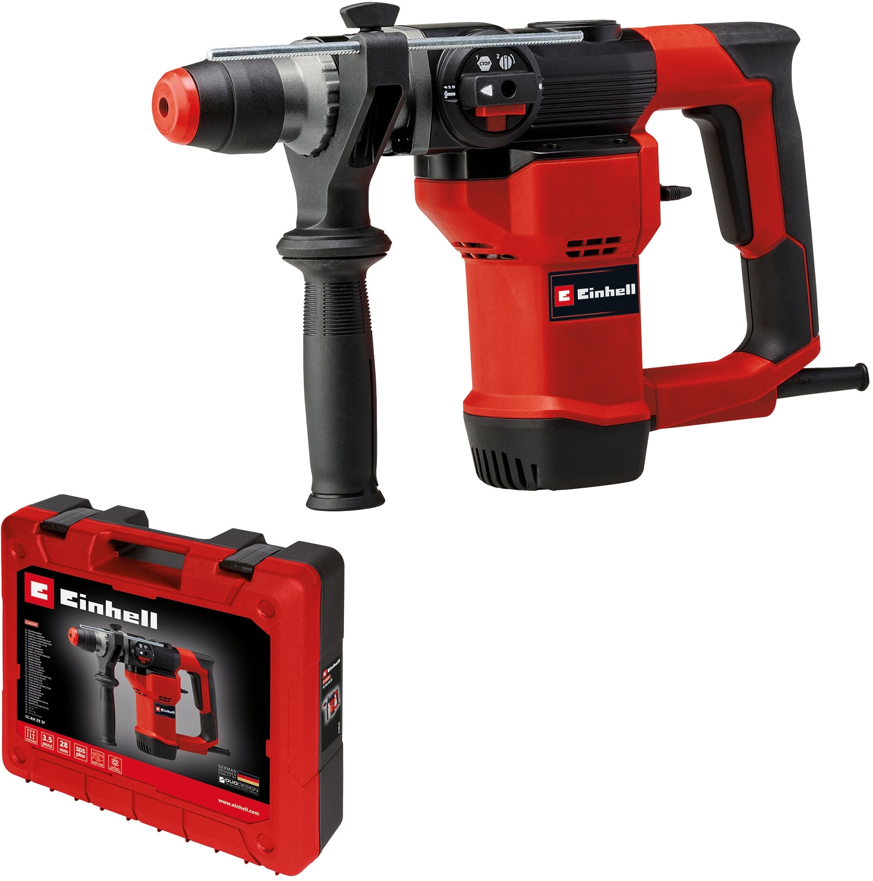 Einhell Bohrhammer »TC-RH 28 3F«, Bohren, Hammerbohren, Meißeln mit Fixierung, inkl. Koffer