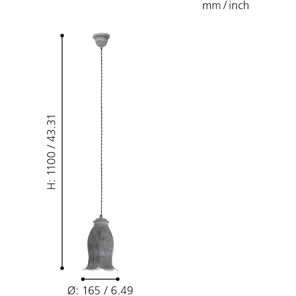 EGLO Pendelleuchte »VINTAGE«, 1 flammig-flammig