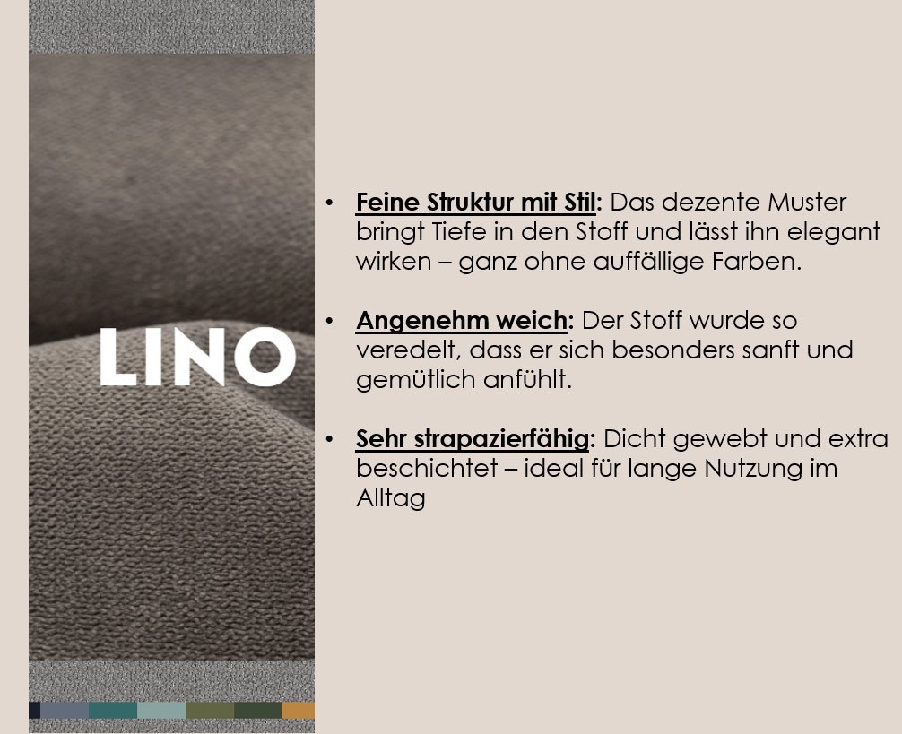 Home affaire Wohnlandschaft »Booster II, whlw. mit Schlaffunktion & Bettkasten, Fuß schwarz« Sofa in U-Form, Breite 305 cm, in Cord oder Struktur LEO o. LINO