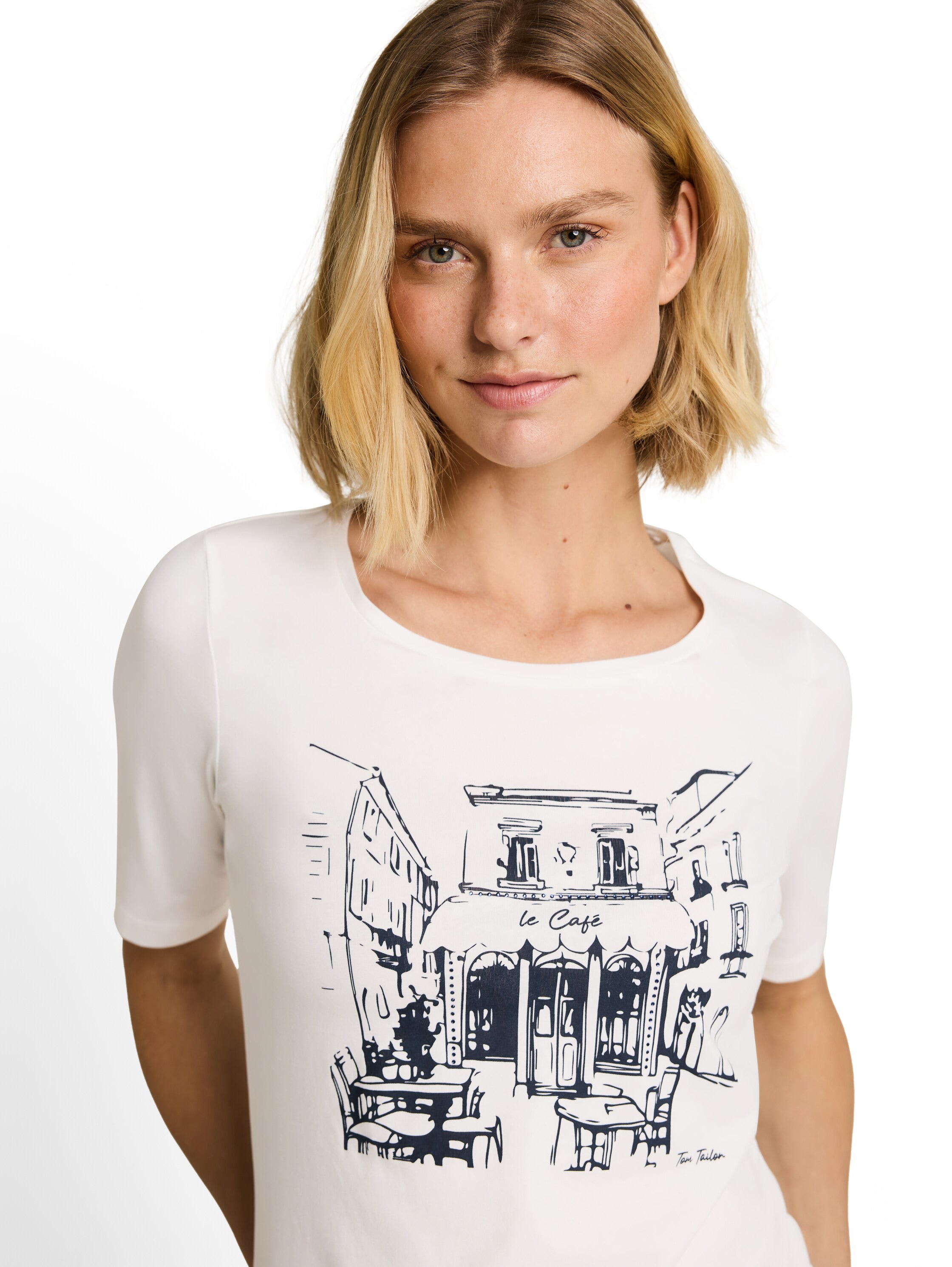 TOM TAILOR Kurzarmshirt Sommershirt mit Print