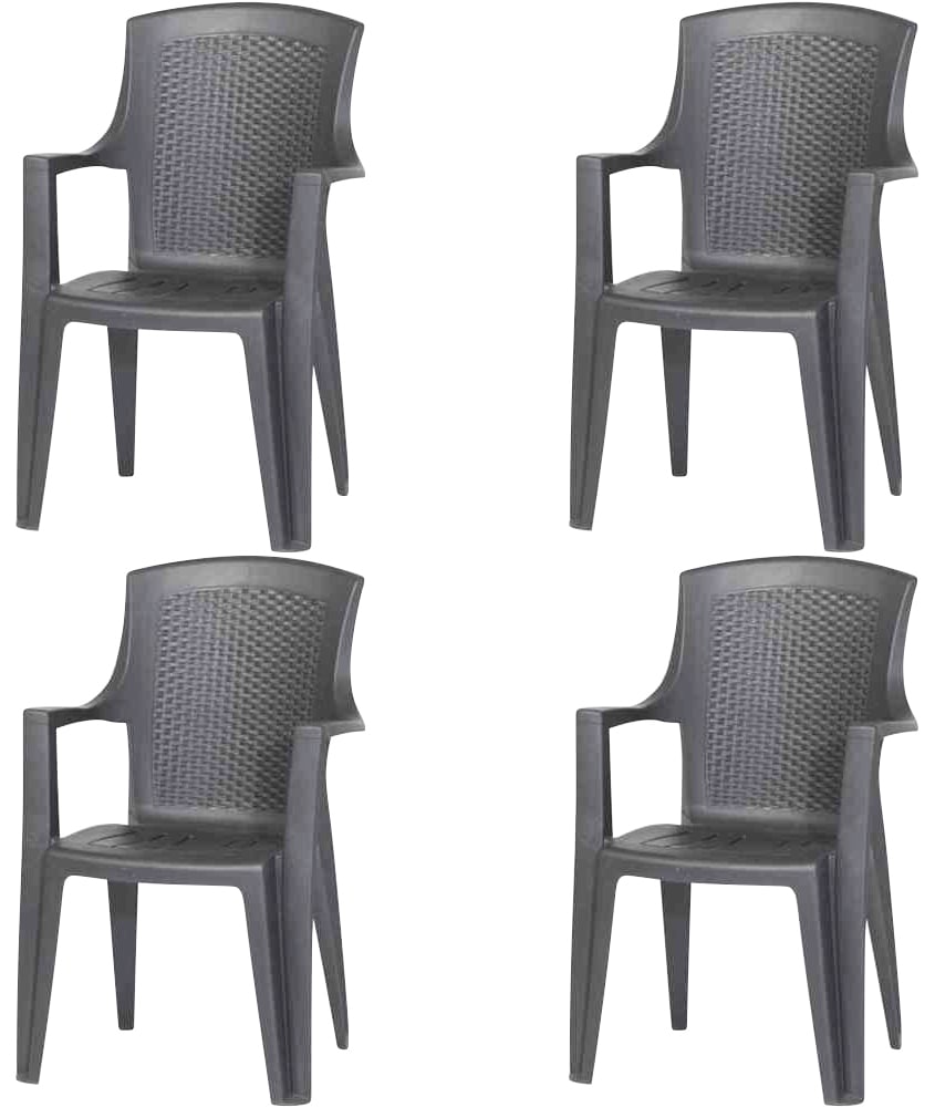 Progarden Eden SET 4x St-Ses anthr. M73551 Gartenmöbel-Set Anthrazit
