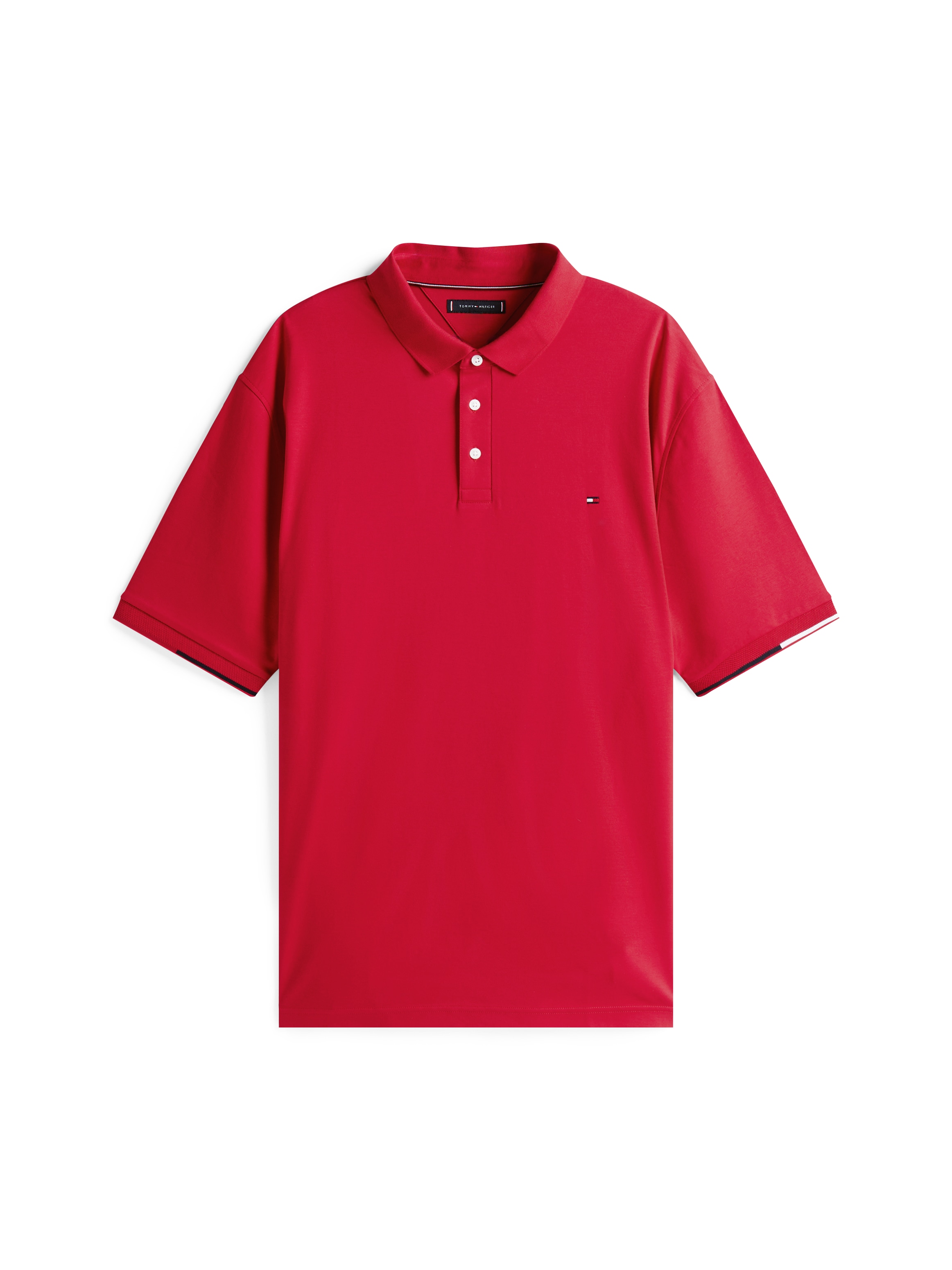 Tommy Hilfiger Big & Tall Poloshirt »BT-INTERLOCK FLAGCUFF SLIM FIT-B«, Große Größen