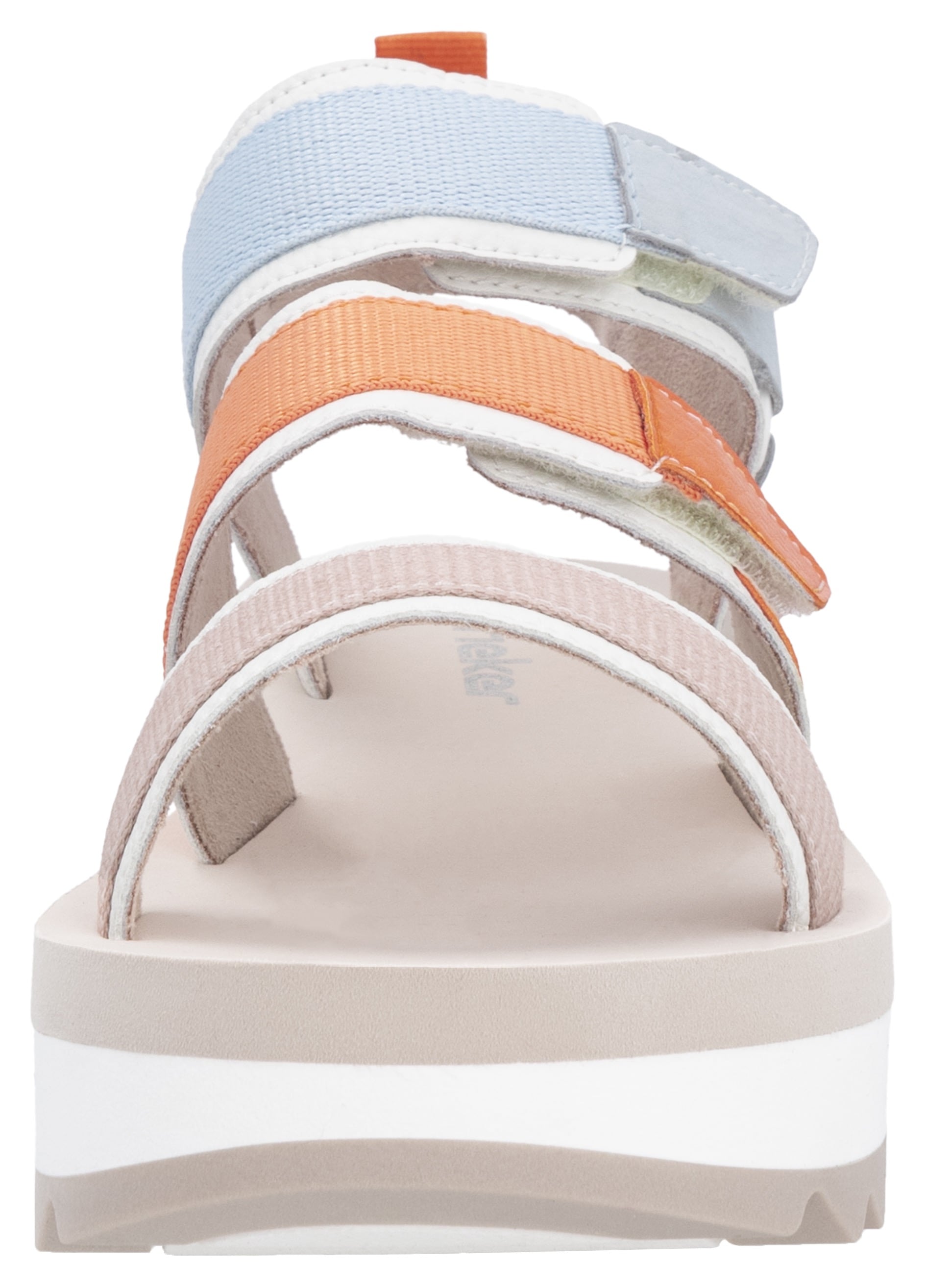 RIEKER Sport Plateausandale »Adelaide«, Sommerschuh, Outdoorsandale, Sandalette mit Klettverschlüsse