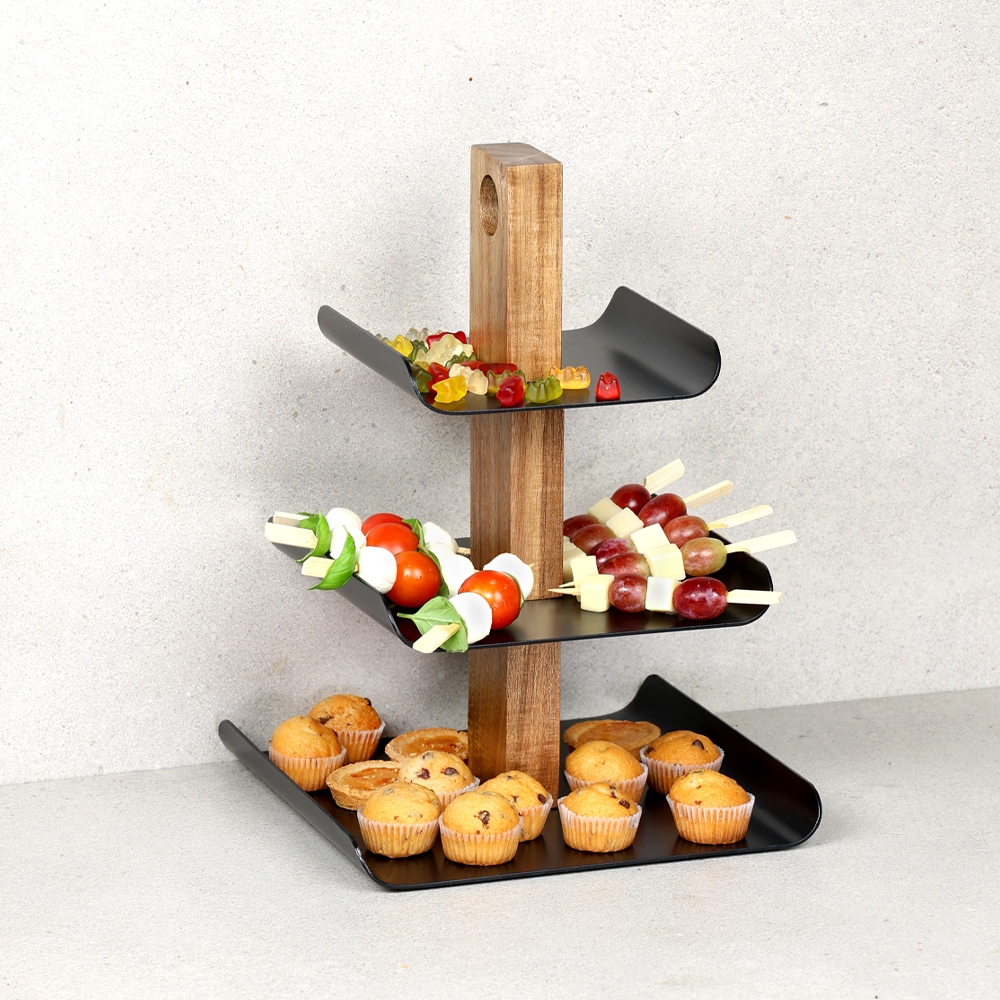 KESPER® Etagere »Servier-Etagere, 3-stöckig« mit Griffloch