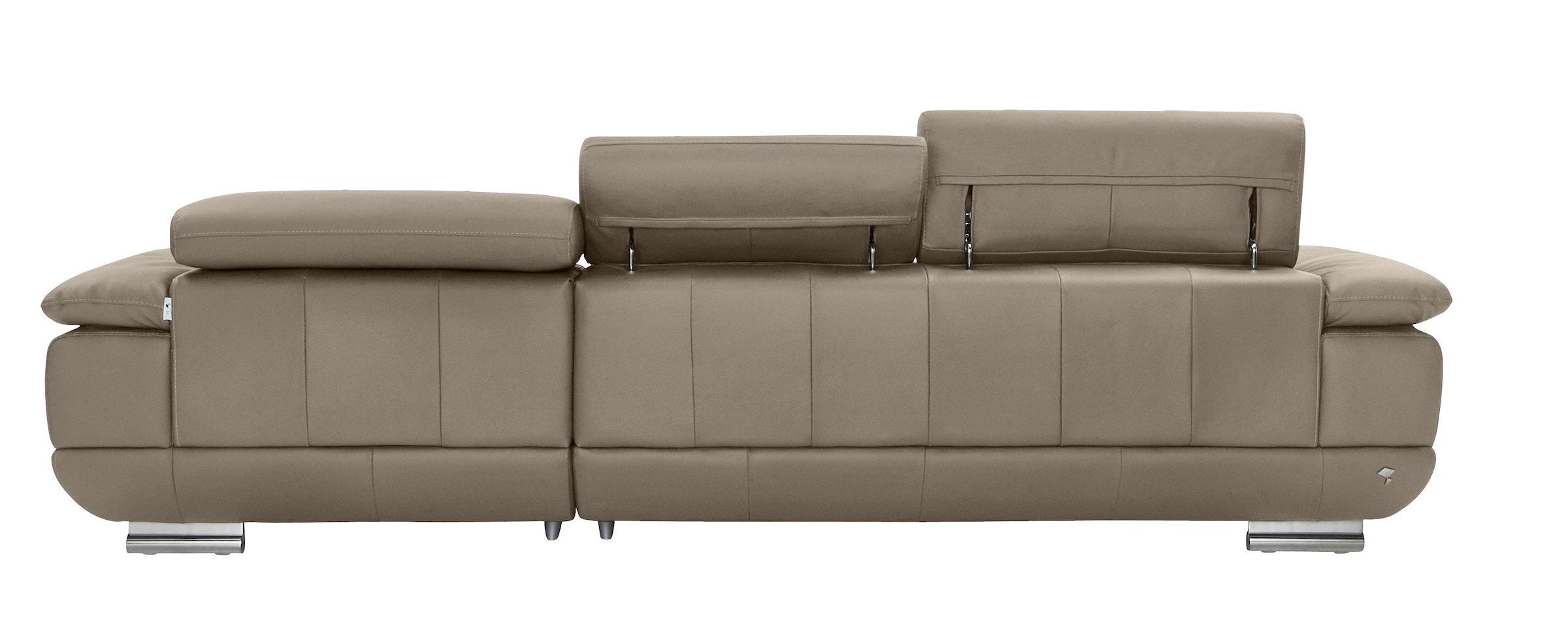 CALIA ITALIA Ecksofa »Magic, ein italienisches Sofa zum Träumen, erstklassiger Sitzkomfort«, mit verstellbaren Kopfteilen, in 2 Lederqualitäten