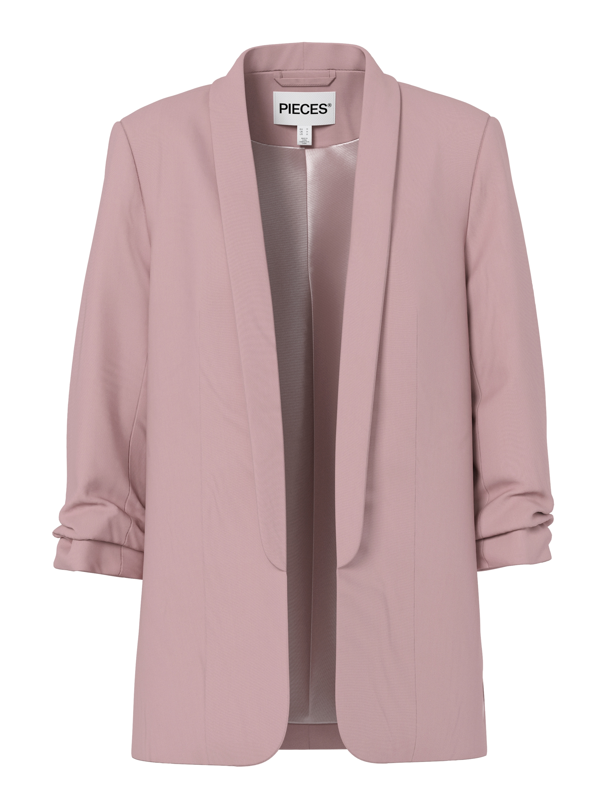 pieces Blusenblazer »PCBOSELLA 3/4 BLAZER NOOS« Materialmix, regular fit