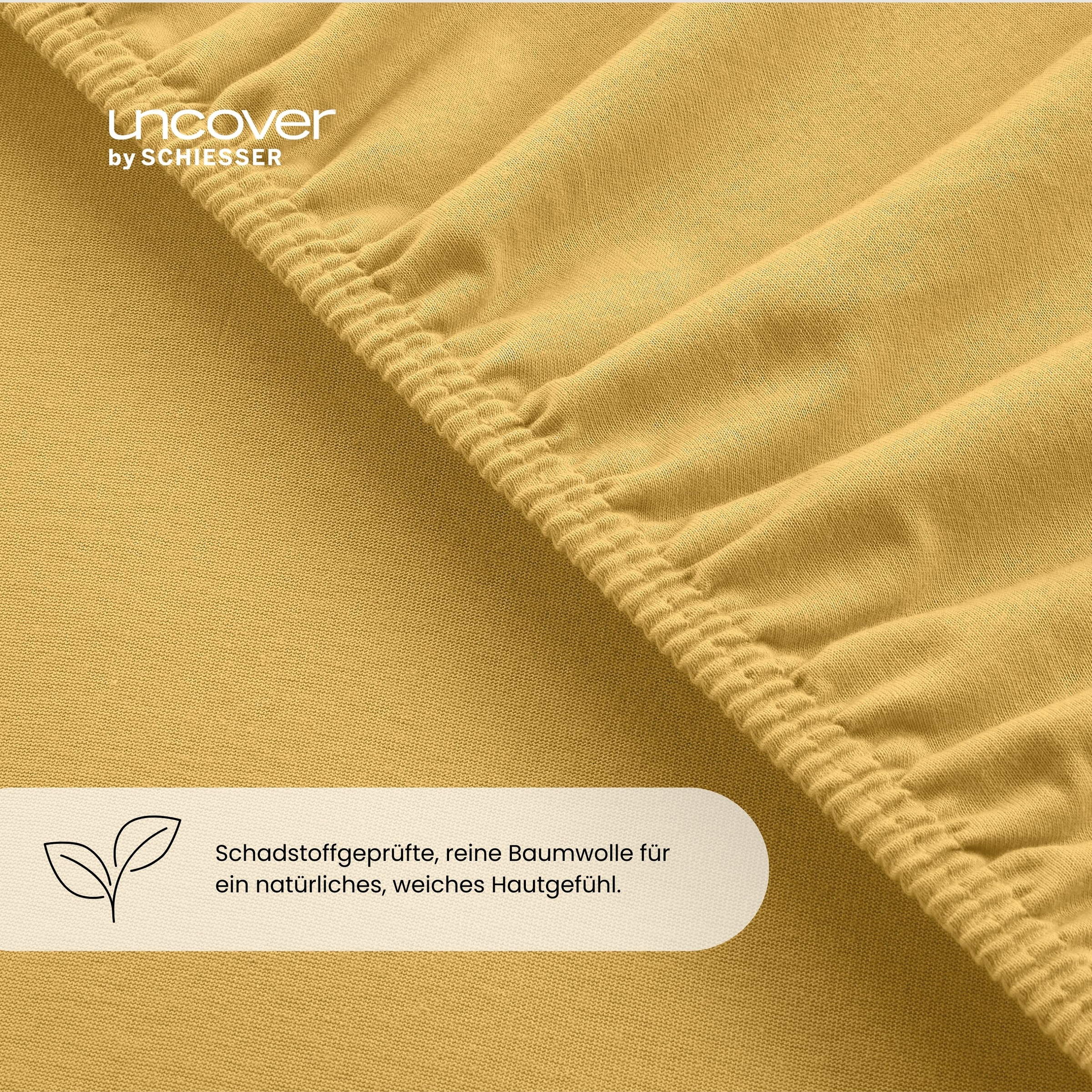 uncover by SCHIESSER Spannbettlaken »New Jersey aus 100% Baumwolle«, Made in Green