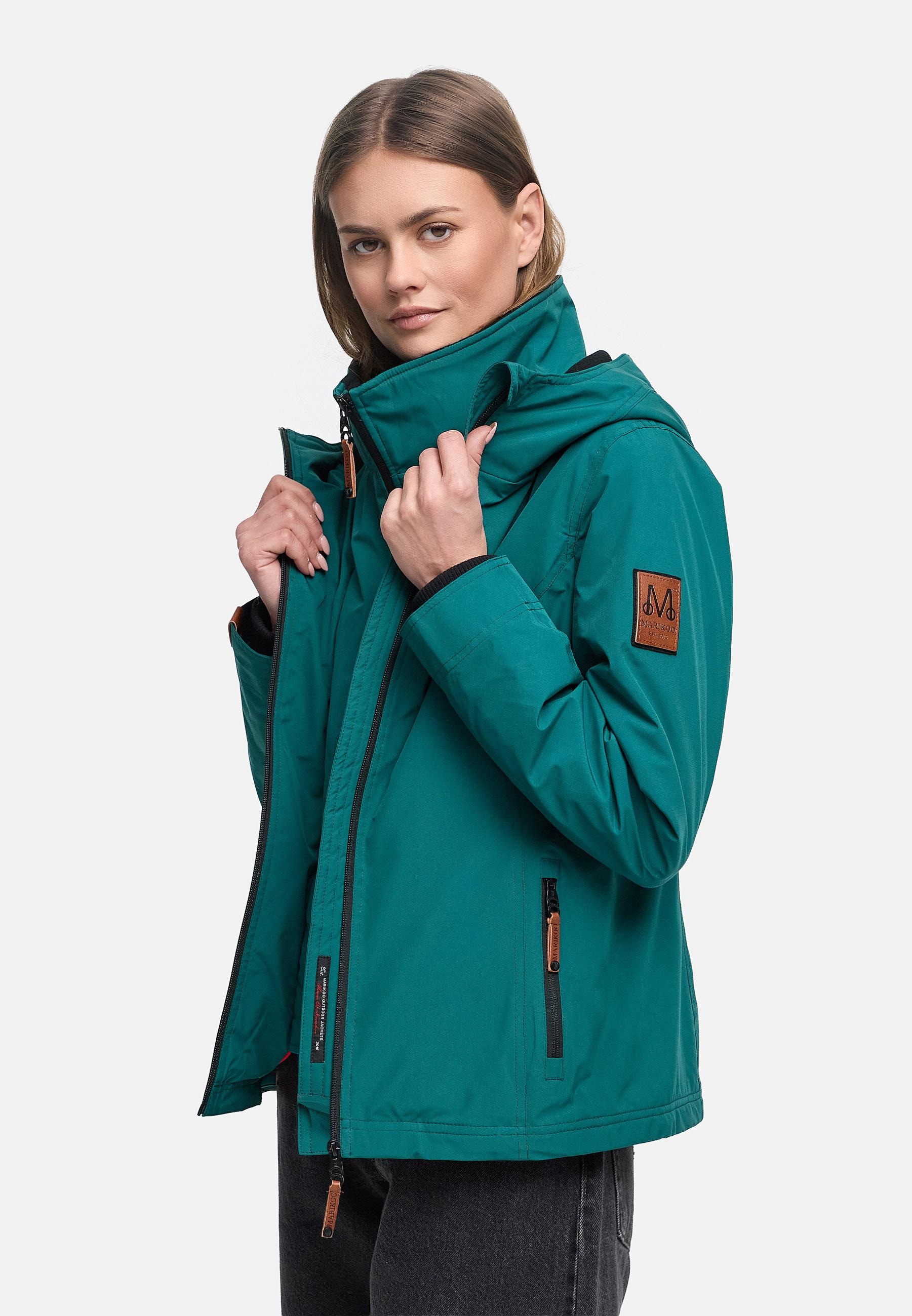 Marikoo Outdoorjacke »Übergangsjacke Erdbeere« mit Kapuze sportliche Funktionsjacke mit Kapuze