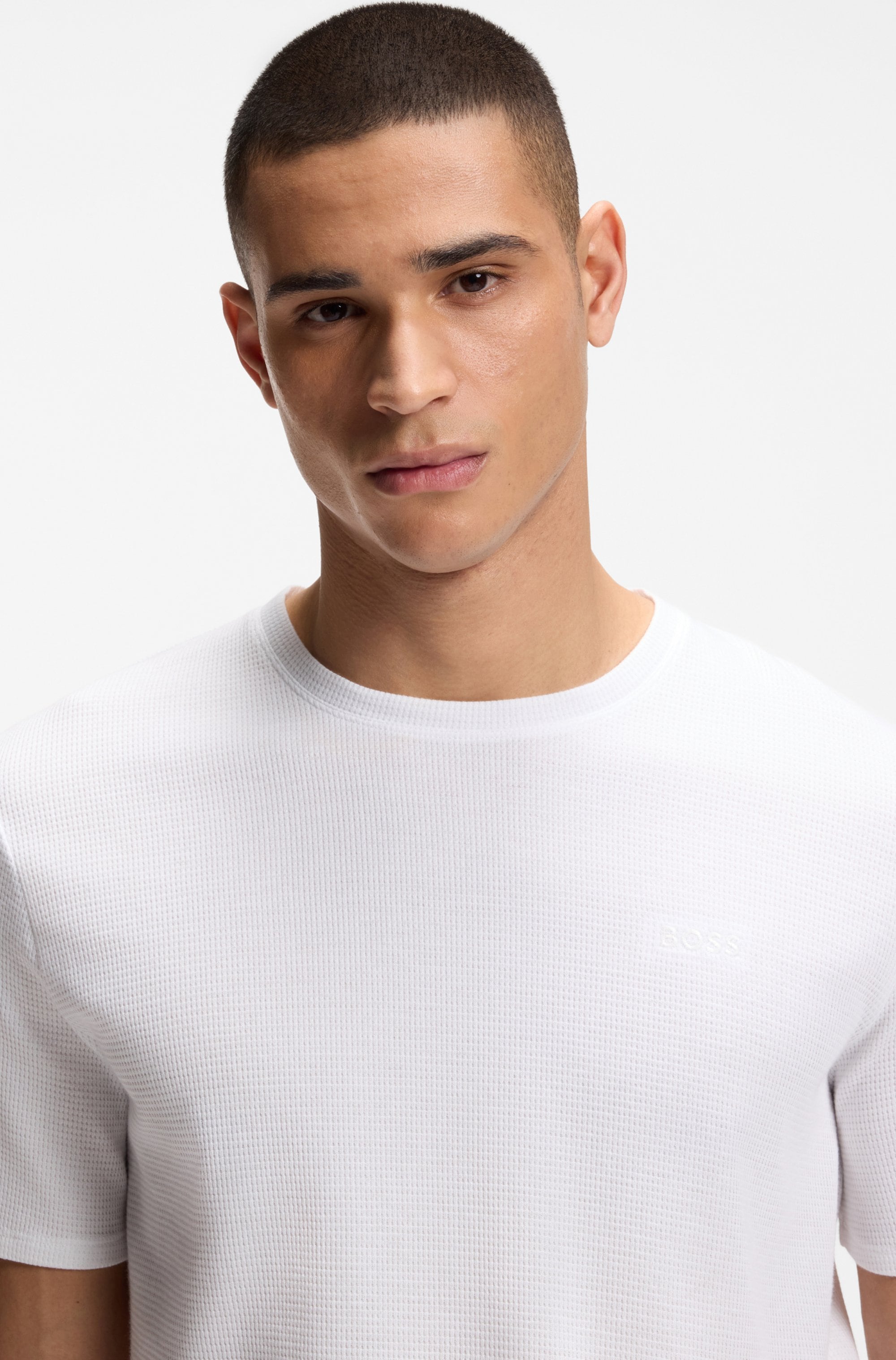 BOSS Pyjamaoberteil »Waffle T-Shirt«