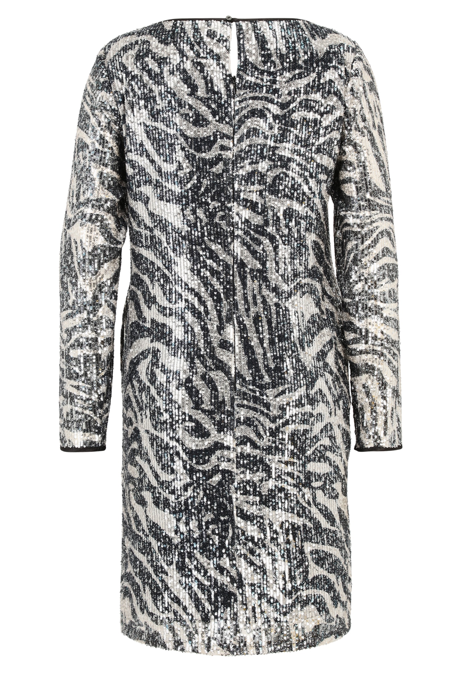 Betty&Co Paillettenkleid »Pailletten-Kleid mit U-Boot-Ausschnitt«