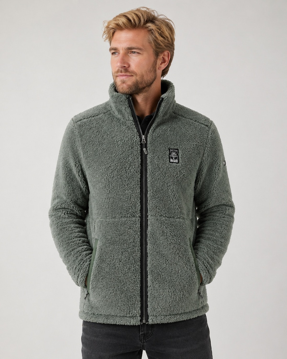 LPO Kapuzenfleecejacke »Rhys Outdoor« mit Langhaarfleece