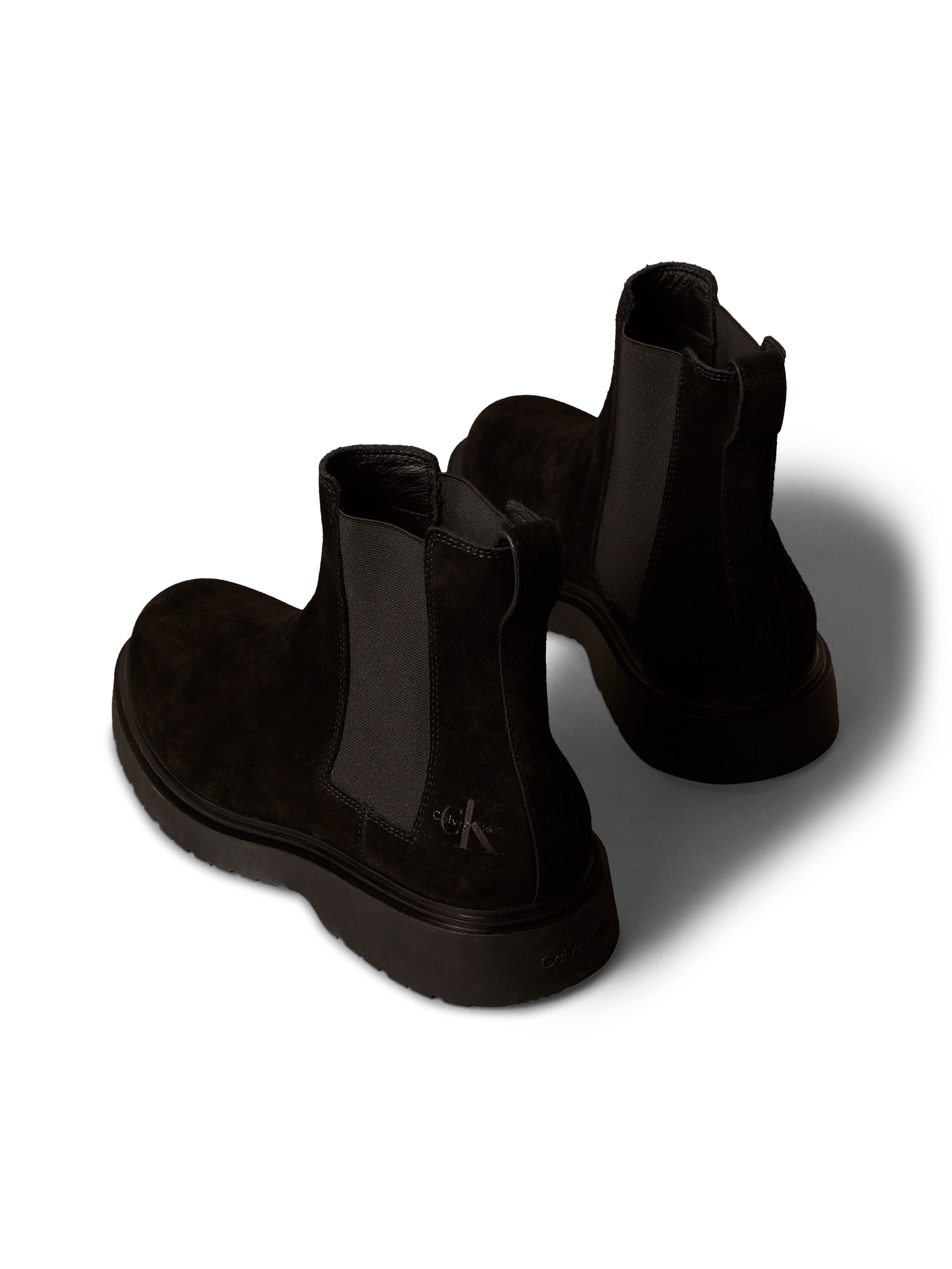 Calvin Klein Jeans Chelseaboots »COMBAT ESS CHELSEA BOOT SU«  Stiefelette, Schlupfboots, Profilsohle, mit Anziehlasche