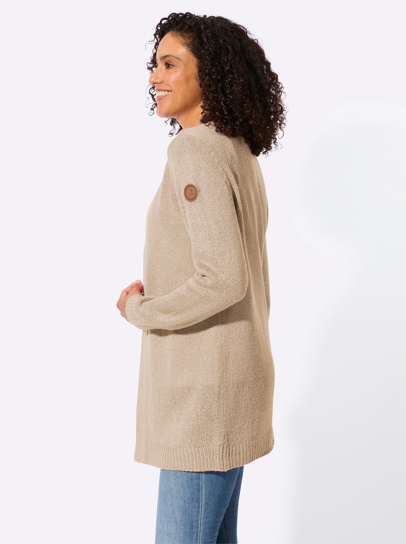 Casual Looks Longstrickjacke