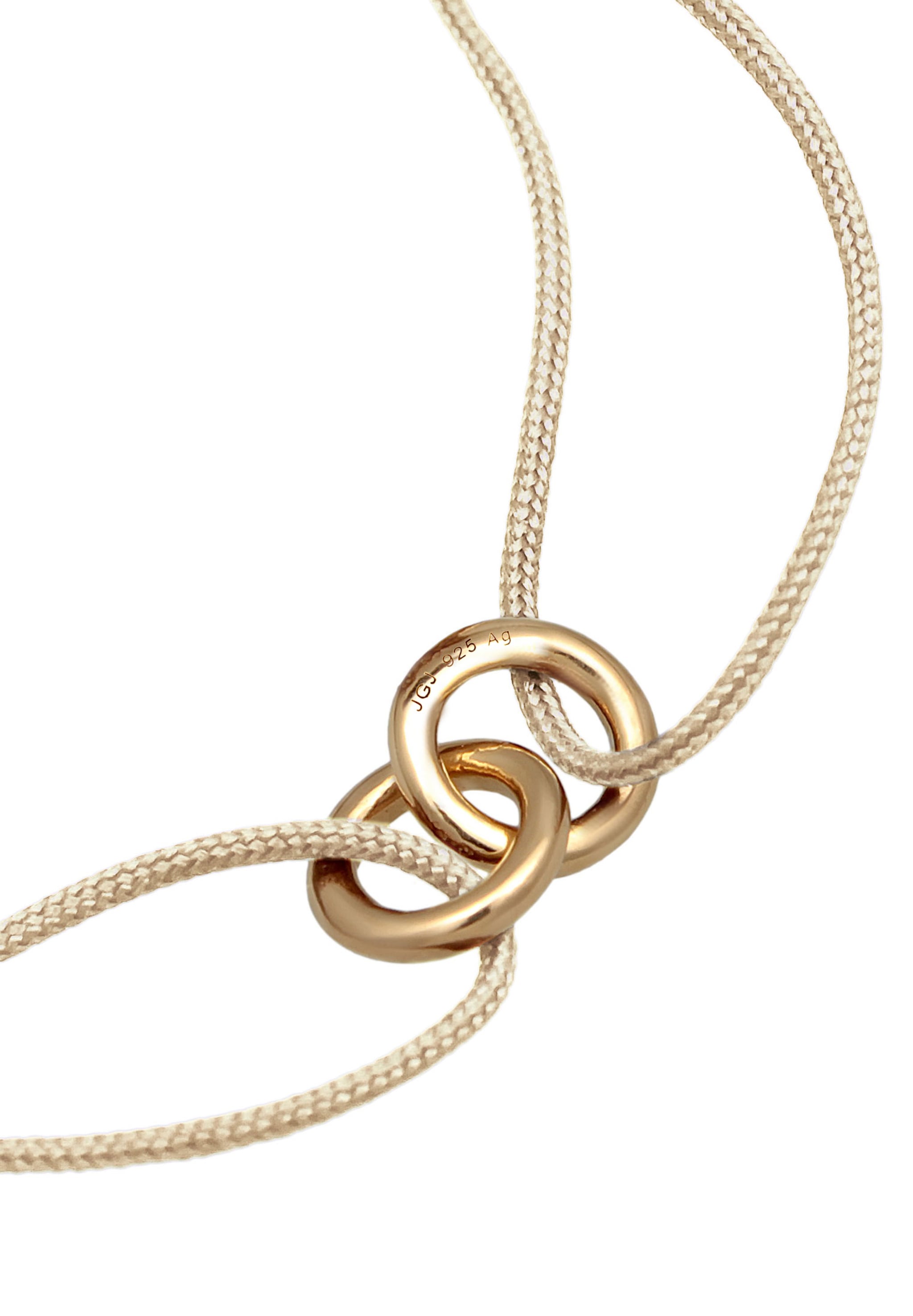 Elli Armkette »Armband Kreis Geo Minimal 925 Silber vergoldet«