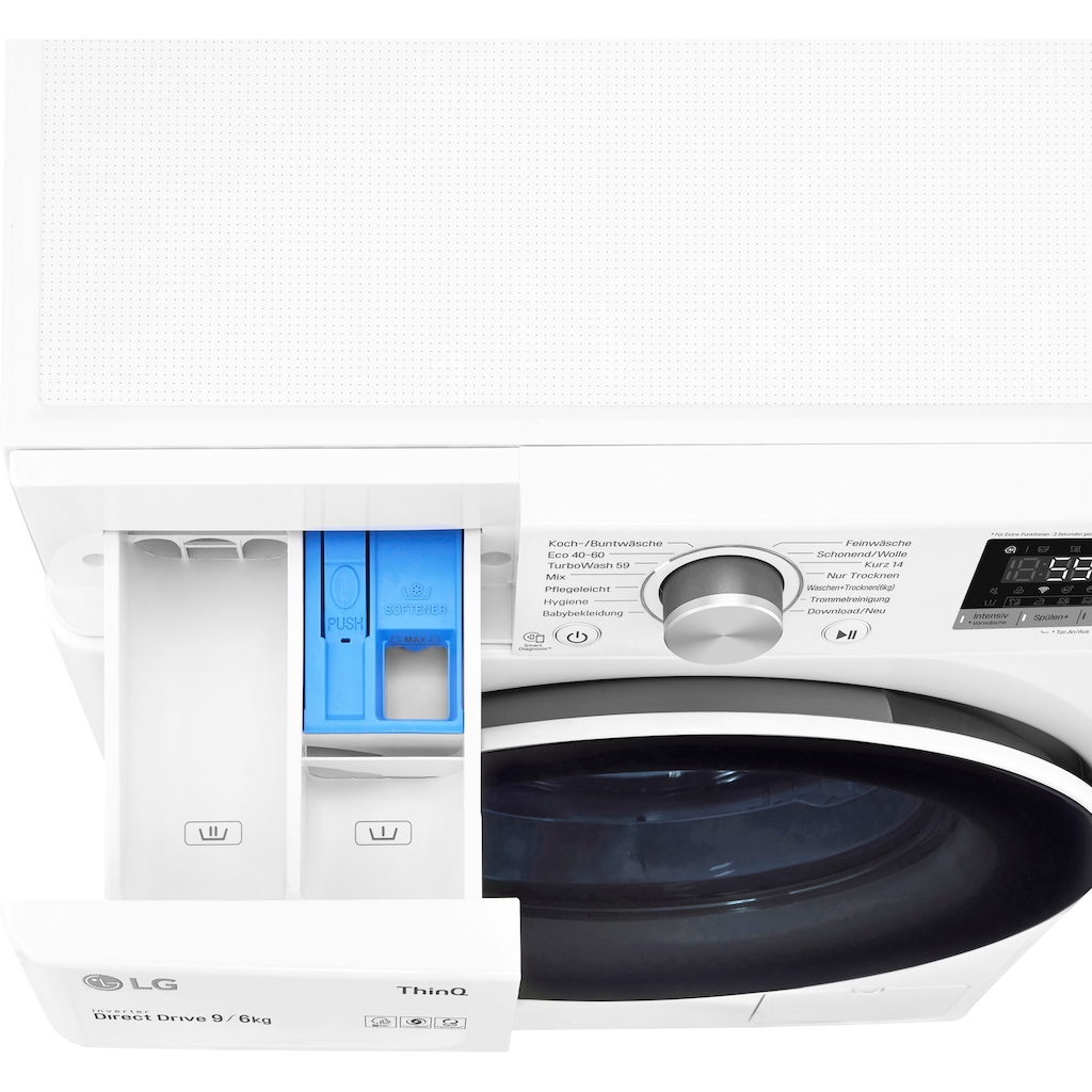 LG Waschtrockner »V5WD96TW0«, AquaLock® Vollwasserschutz