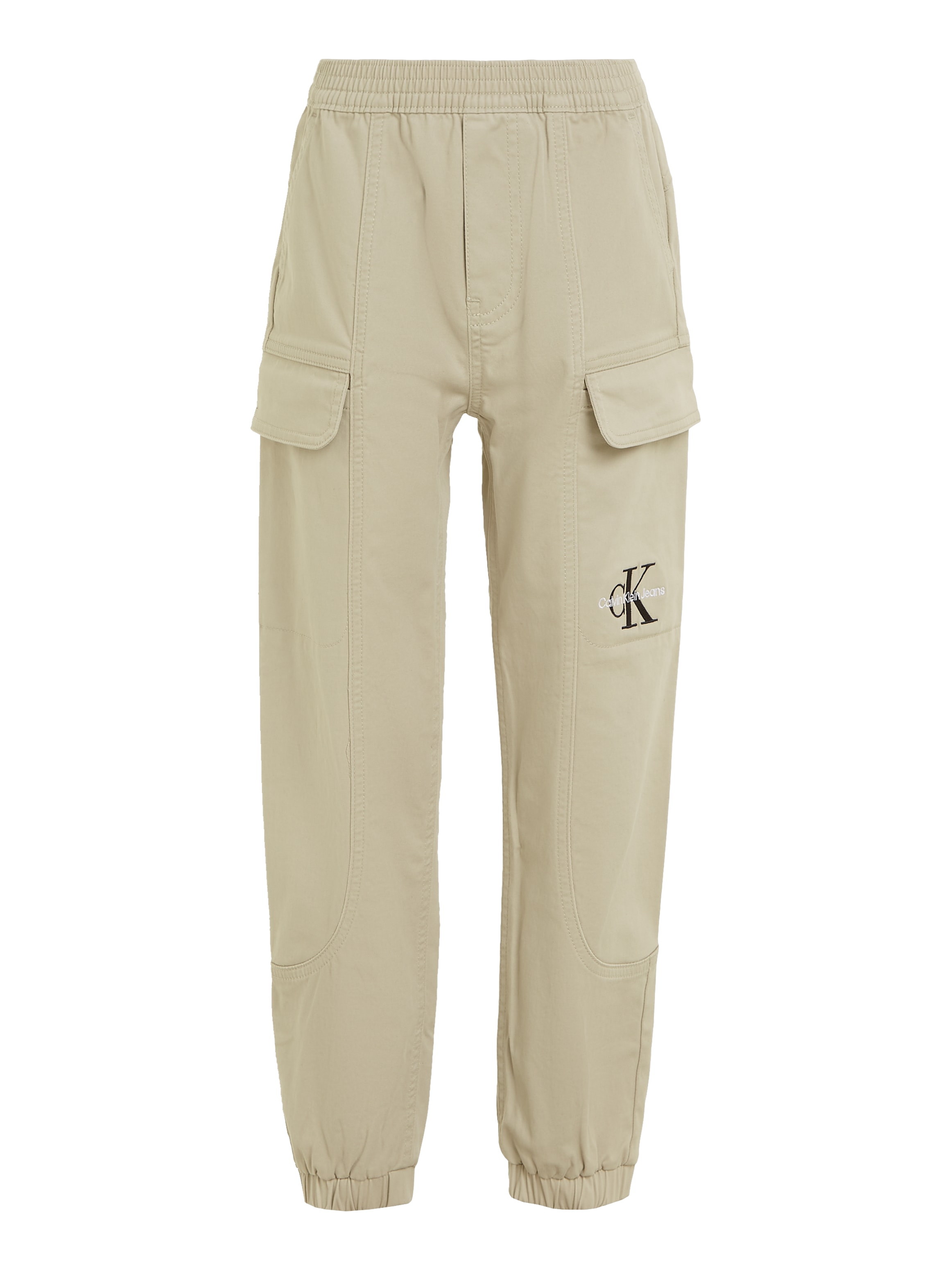 Calvin Klein Jeans SATEEN PANTS - Cargo trousers - plaza taupe
