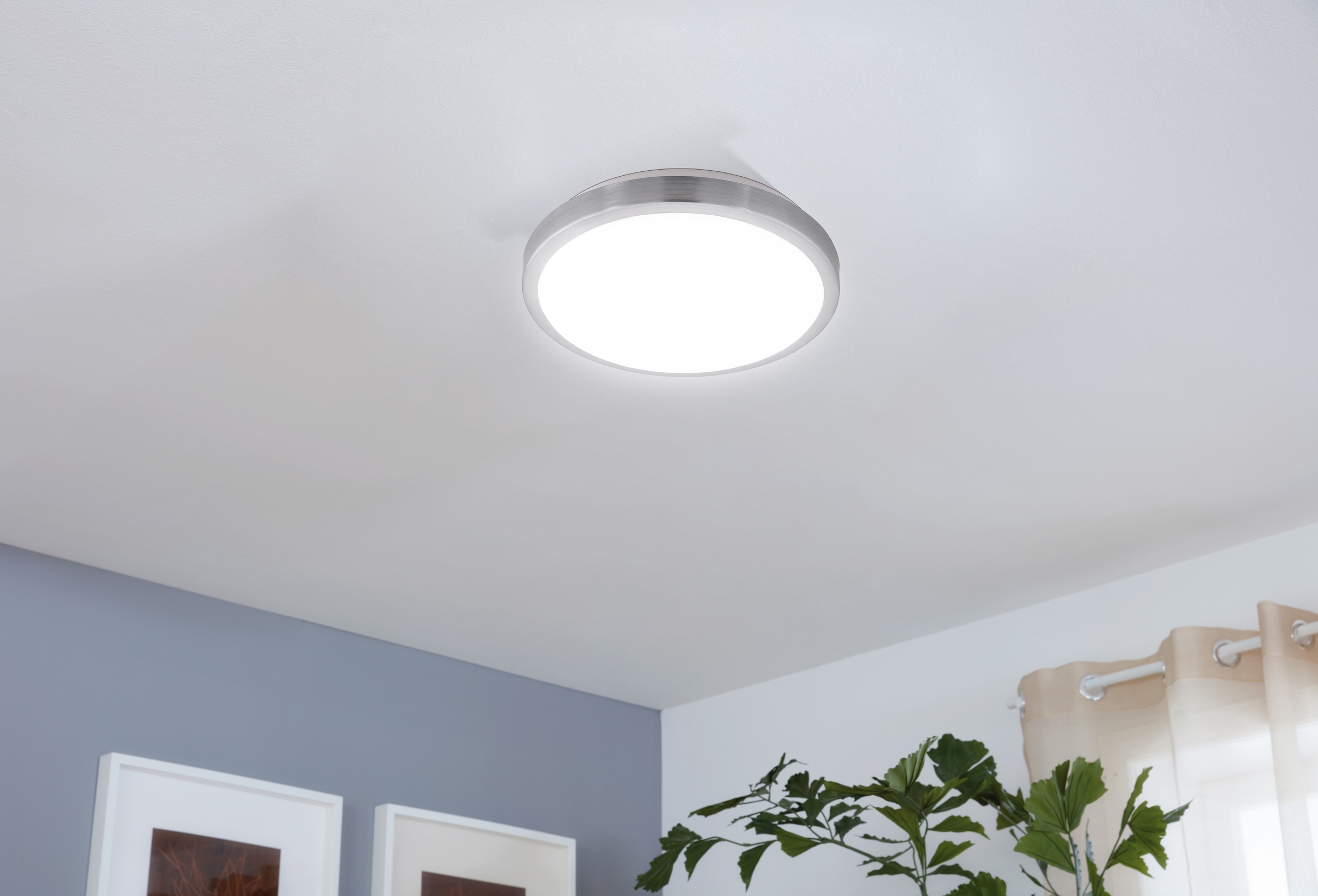 EGLO LED Deckenleuchte »COMPETA 1« LED-Board 1 Stk. Warmweiß Stahl und Kunststoff, Esszimmer, Industrial, minimalistisch