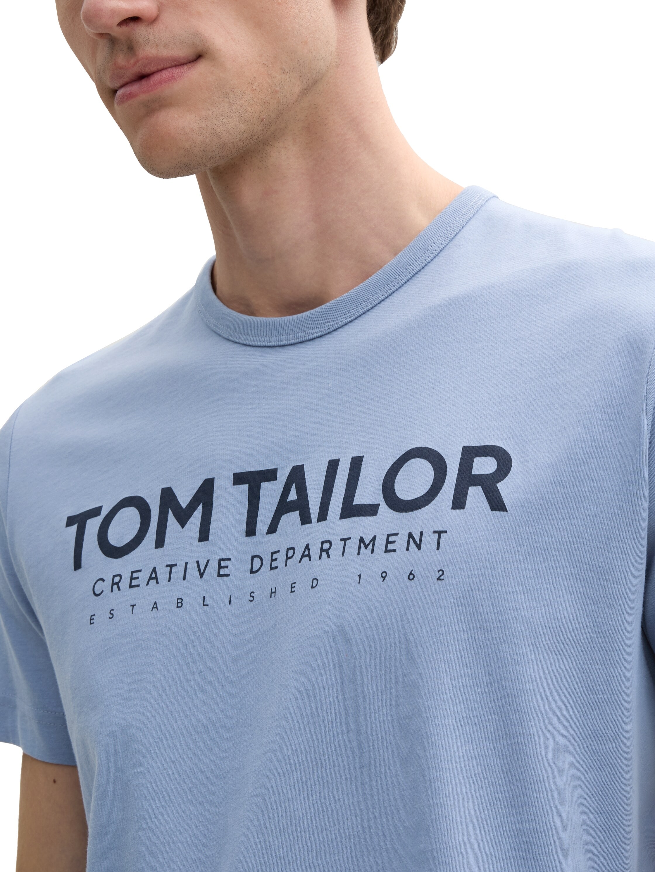 TOM TAILOR Rundhalsshirt, mit Logoprint